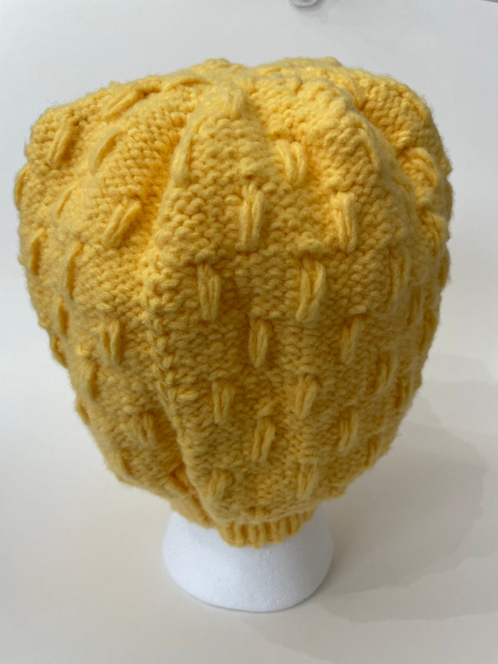Handmade Knitted Hat - Lines