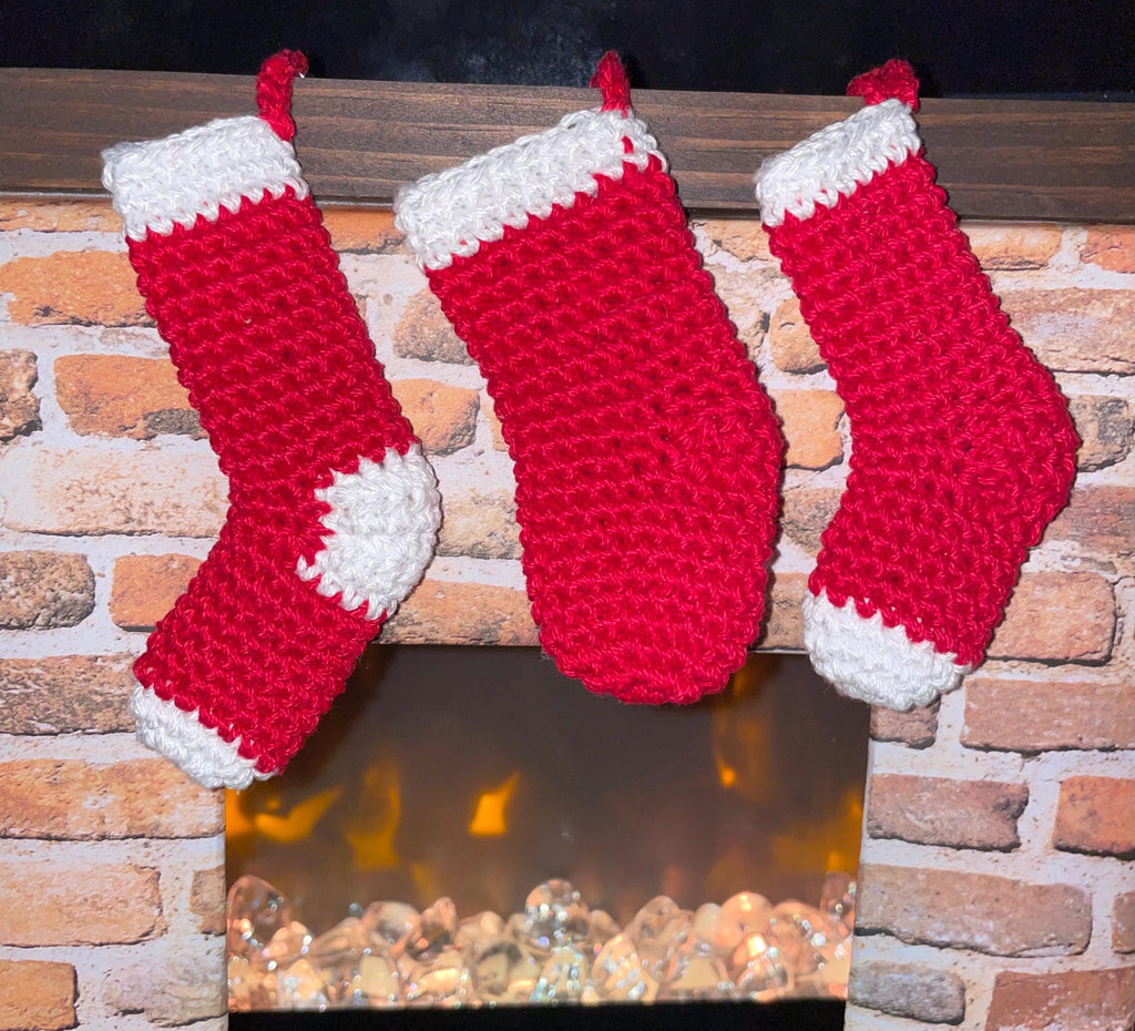 Stocking II Crochet bag charm/ Keychain