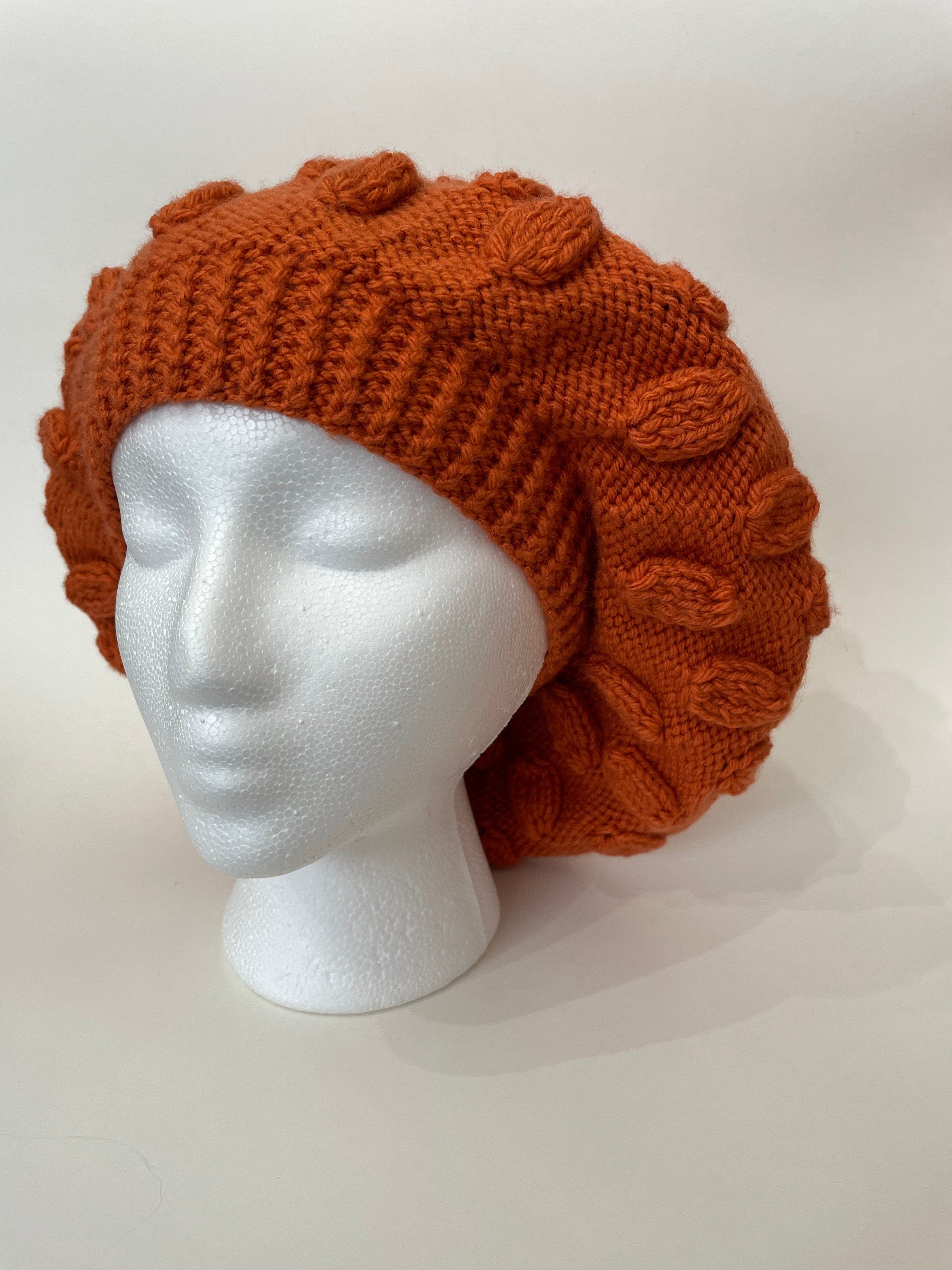 Handmade Knitted Hat - Leaf