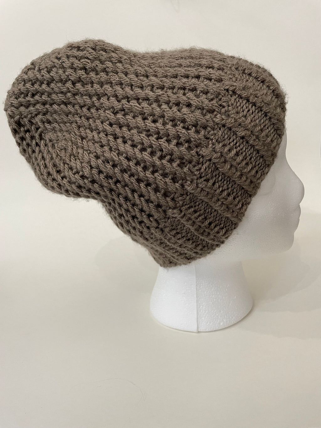 Handmade Knitted Hat - Slouched Beanie