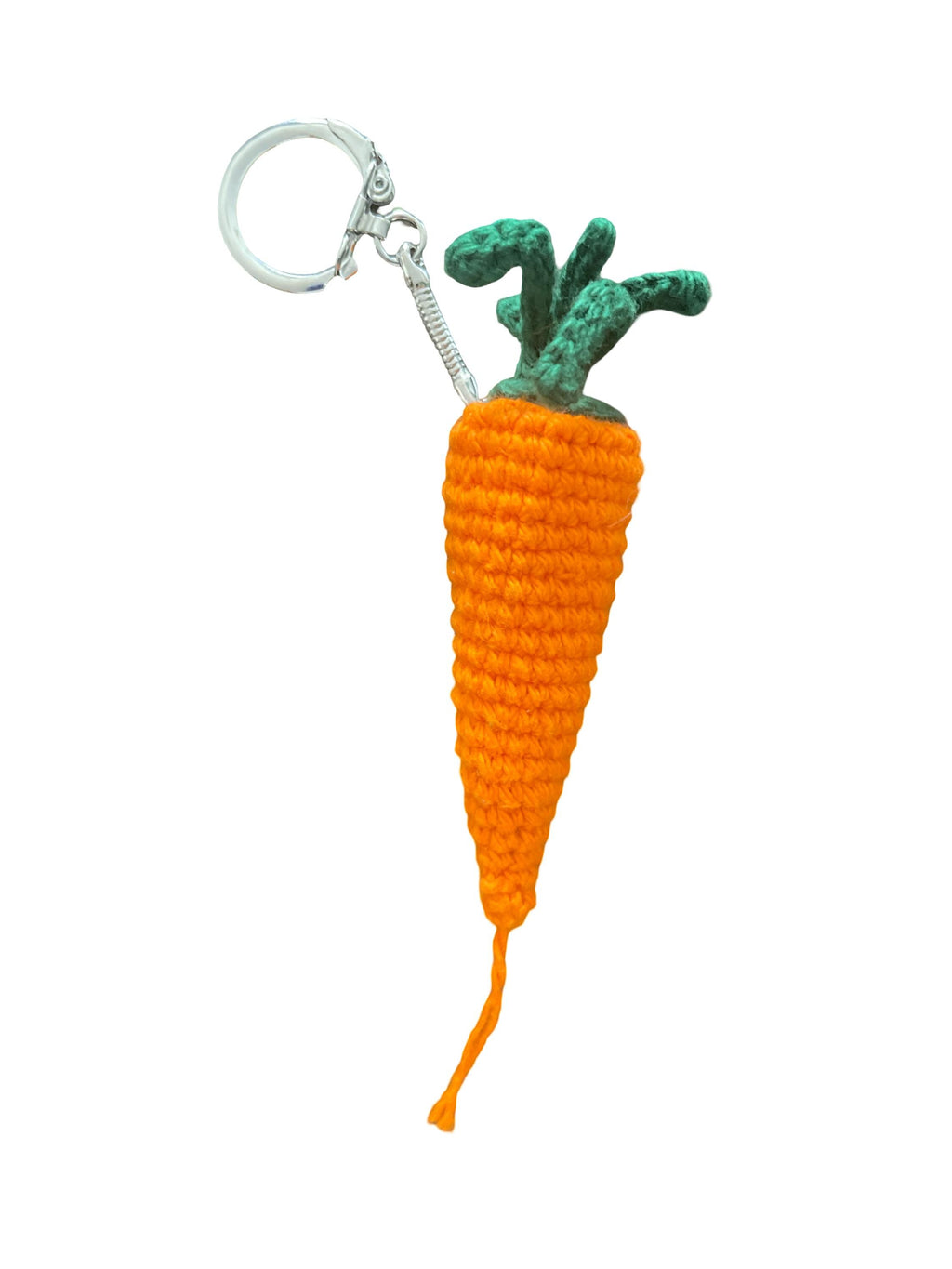 Handmade Crochet Carrot (medium) Bag charm/ Keychain