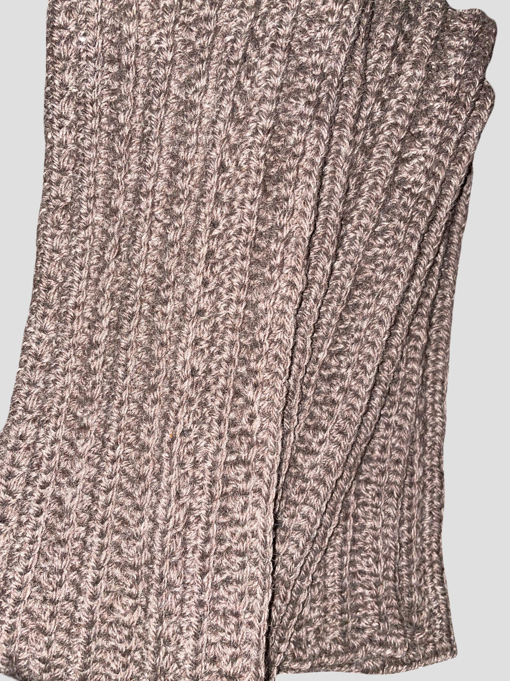 Long Crochet Wool Scarf