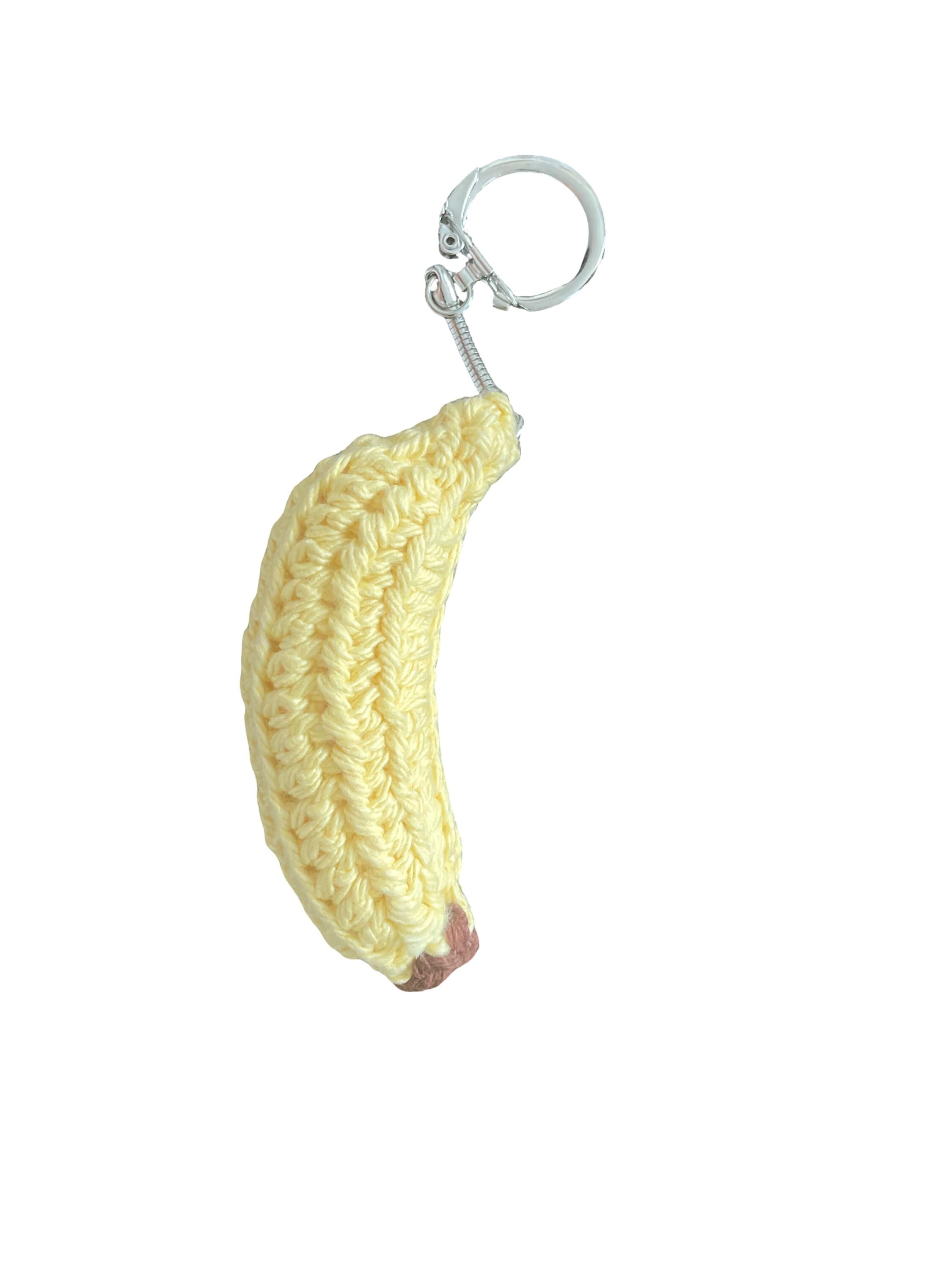 Crochet Banana II - Bag Charm/ Keychain