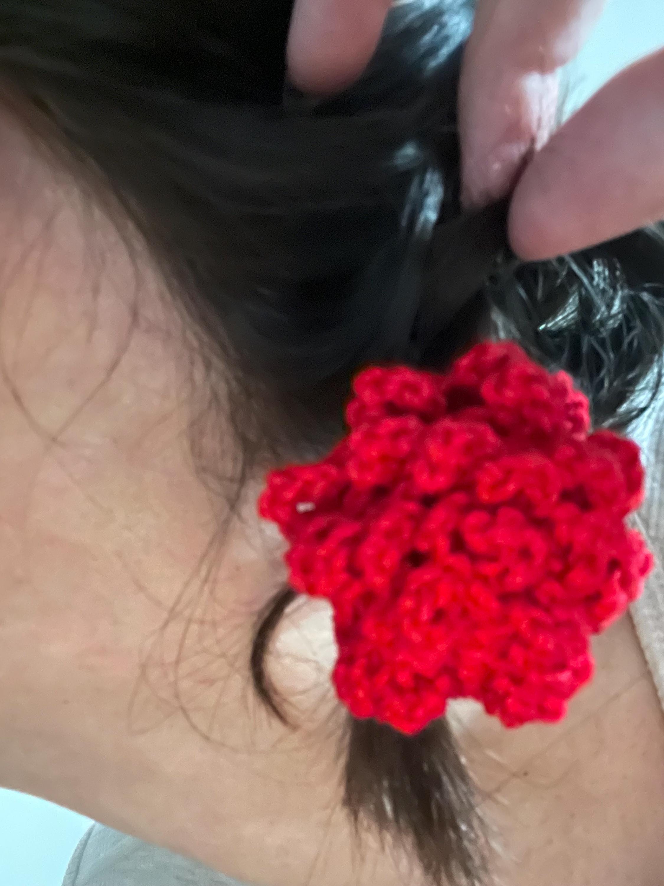 Crochet Hair tie - Floral I