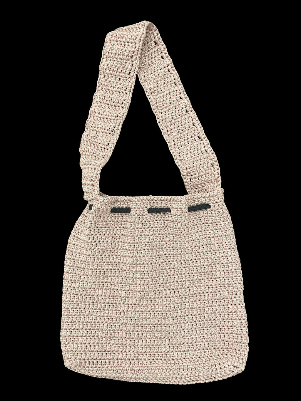 Handmade Crochet Halloween Drawstring bag - Spider & Web
