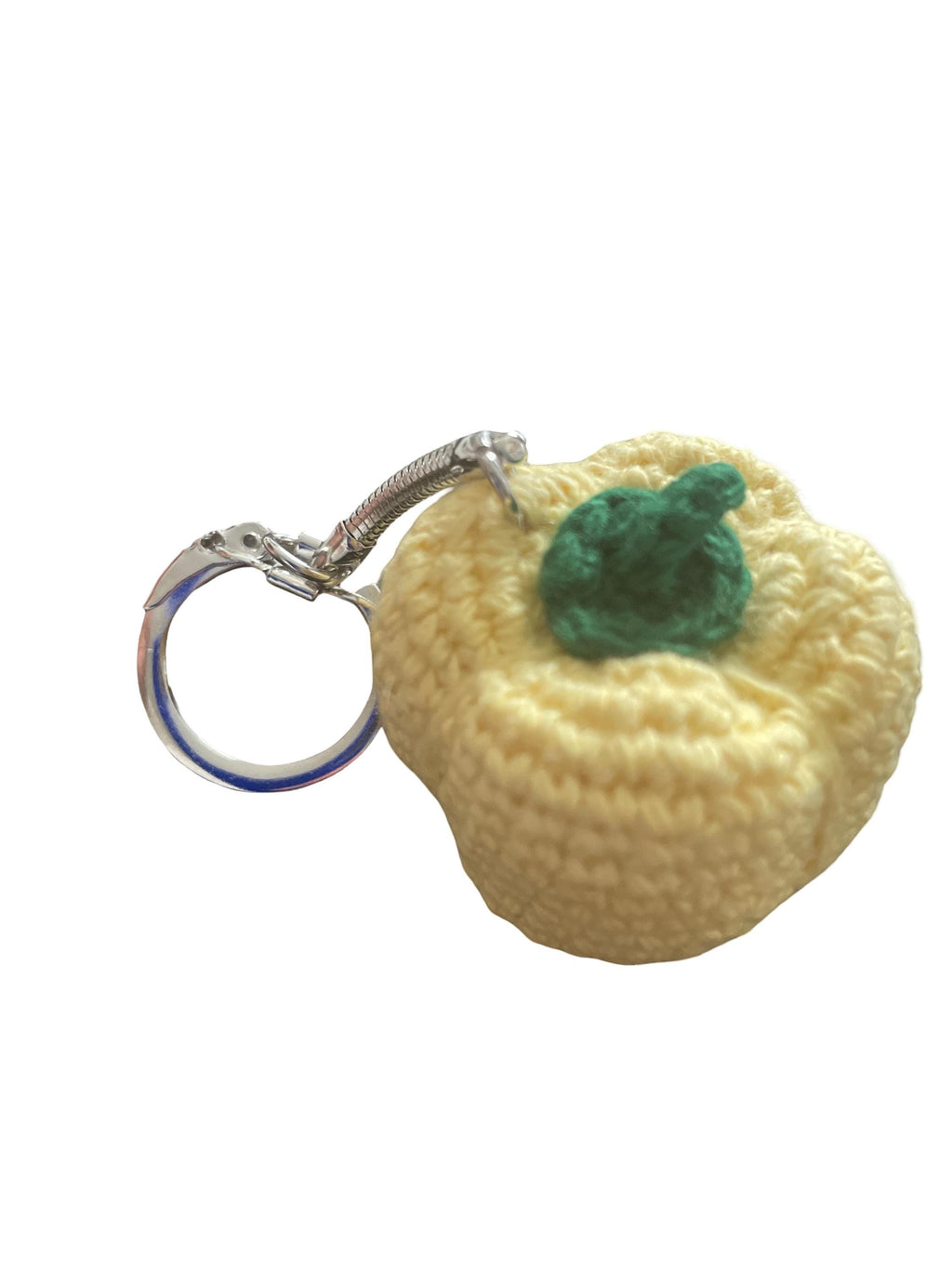 Handmade Crochet Yellow Bell Pepper Bag charm/ Keychain