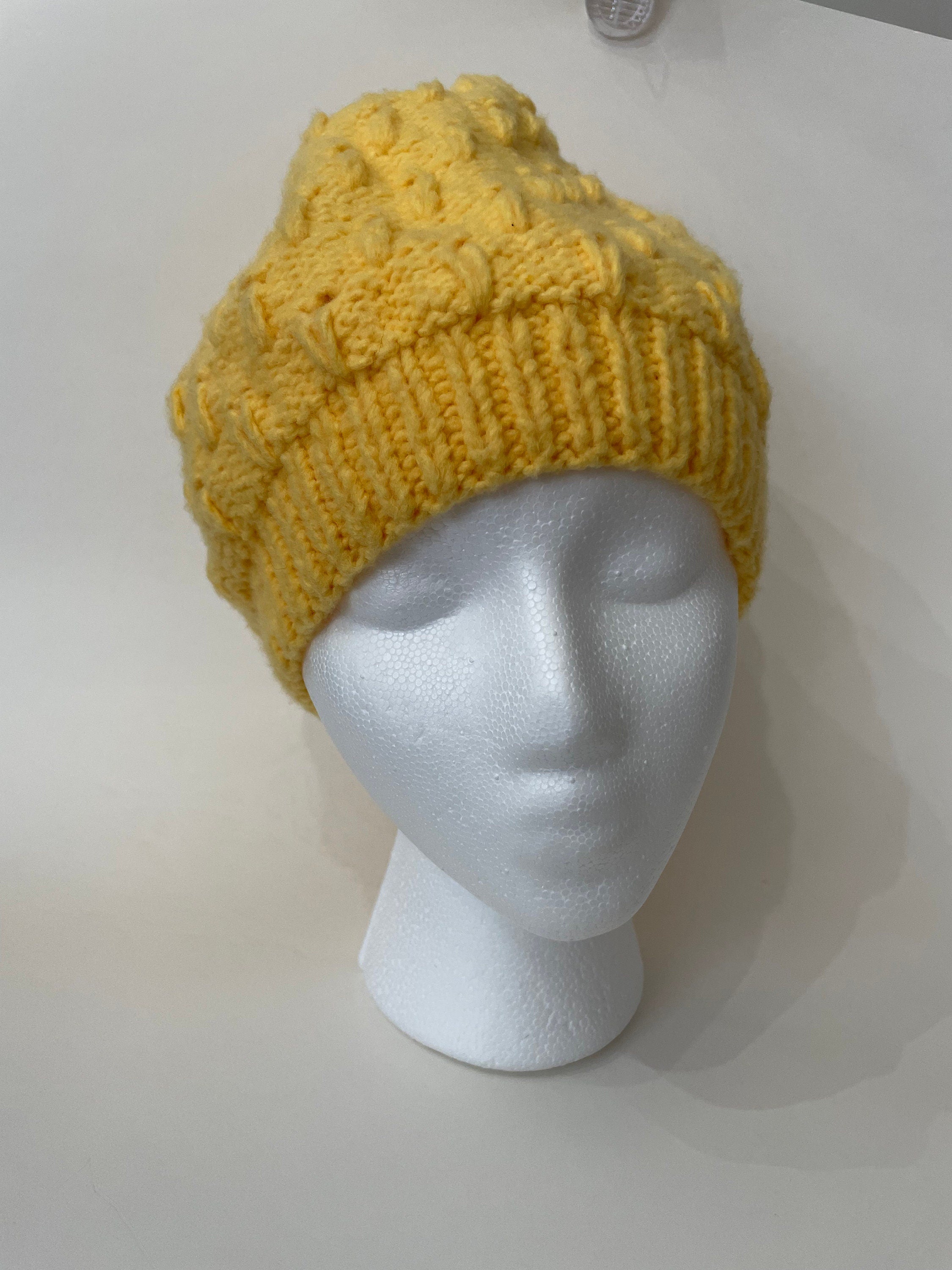 Handmade Knitted Hat - Lines
