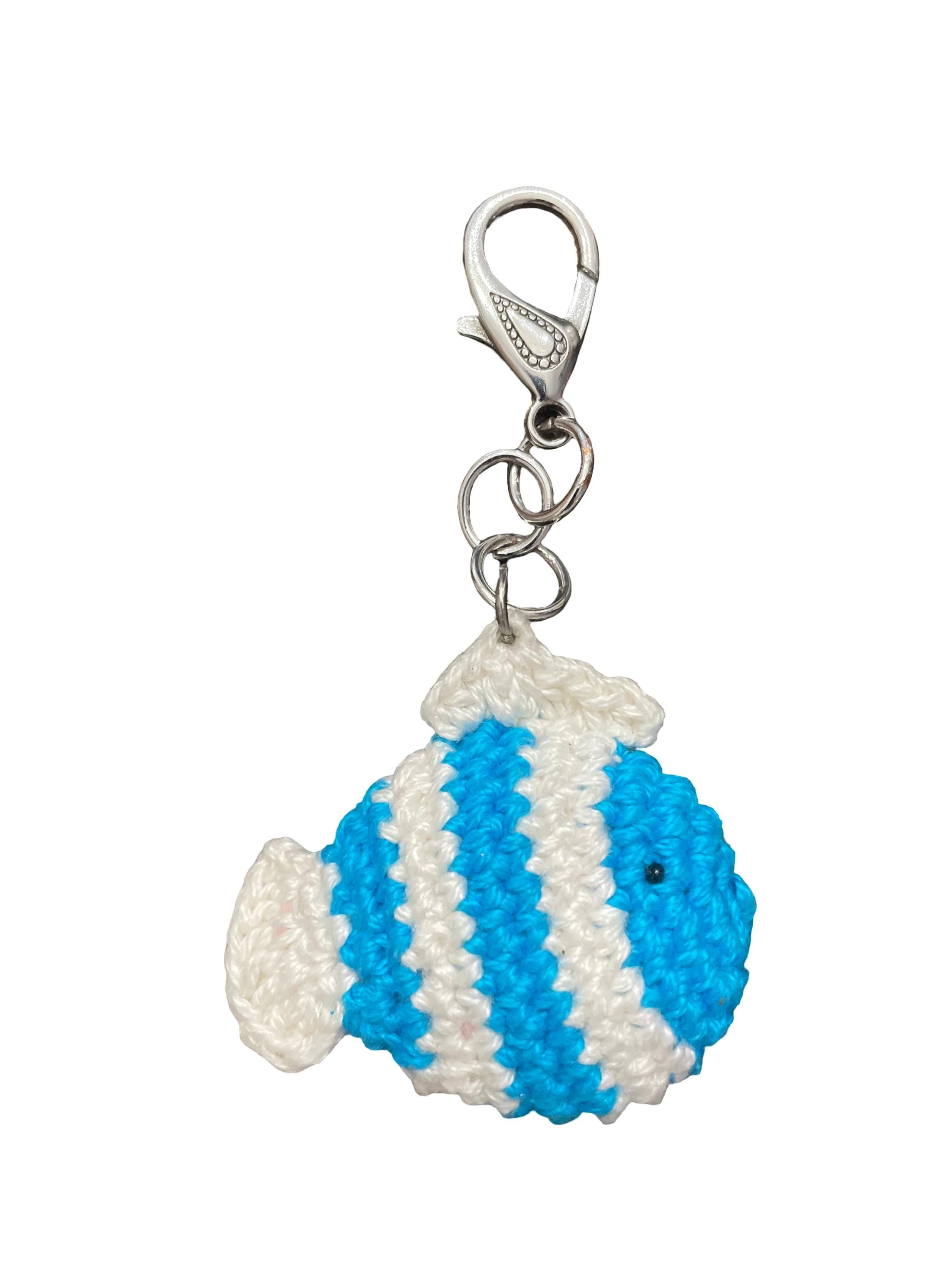 Crochet Bag Charm/ Keychain - Fish II