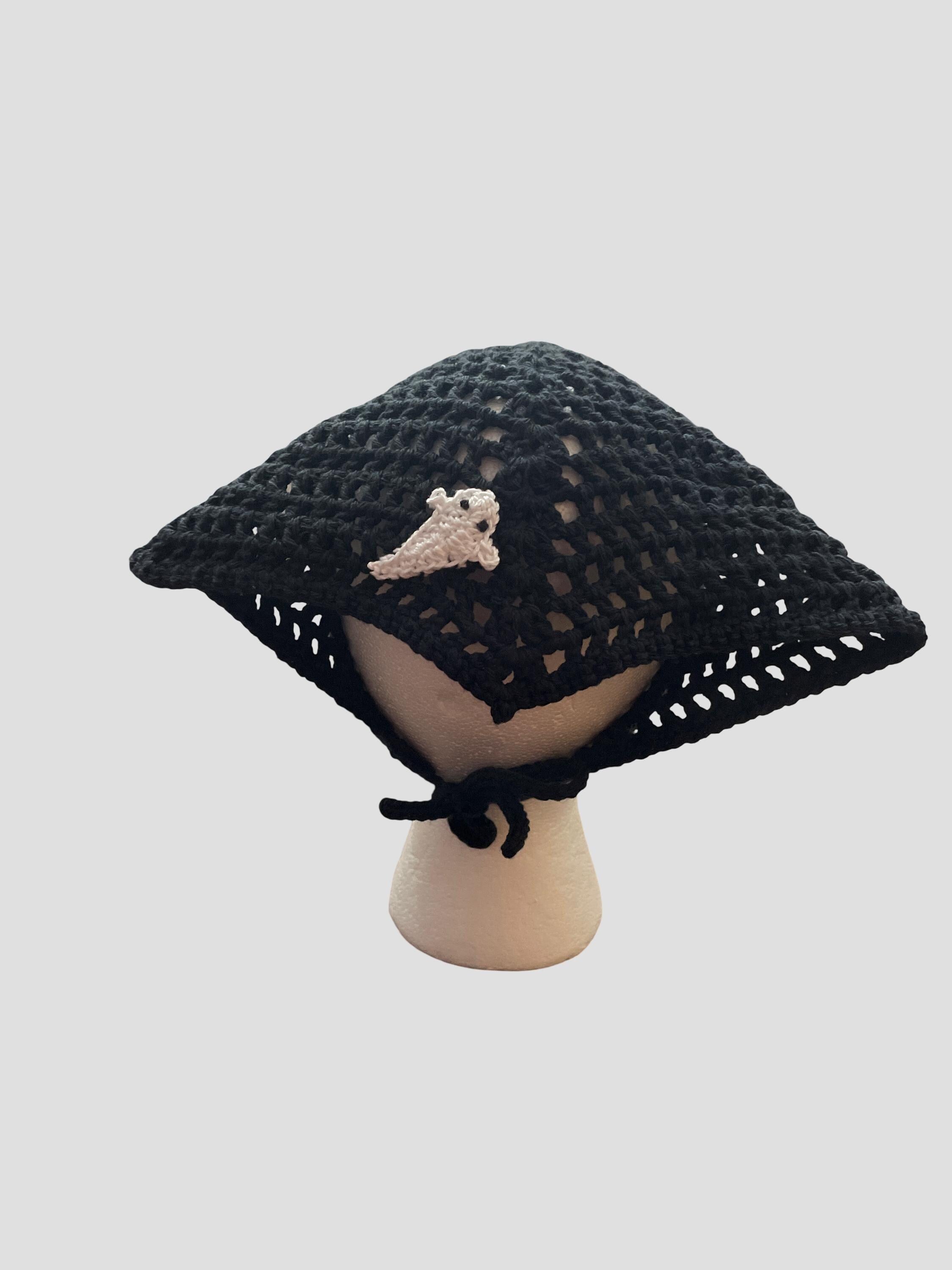 Handmade Crochet Bandana - Ghost
