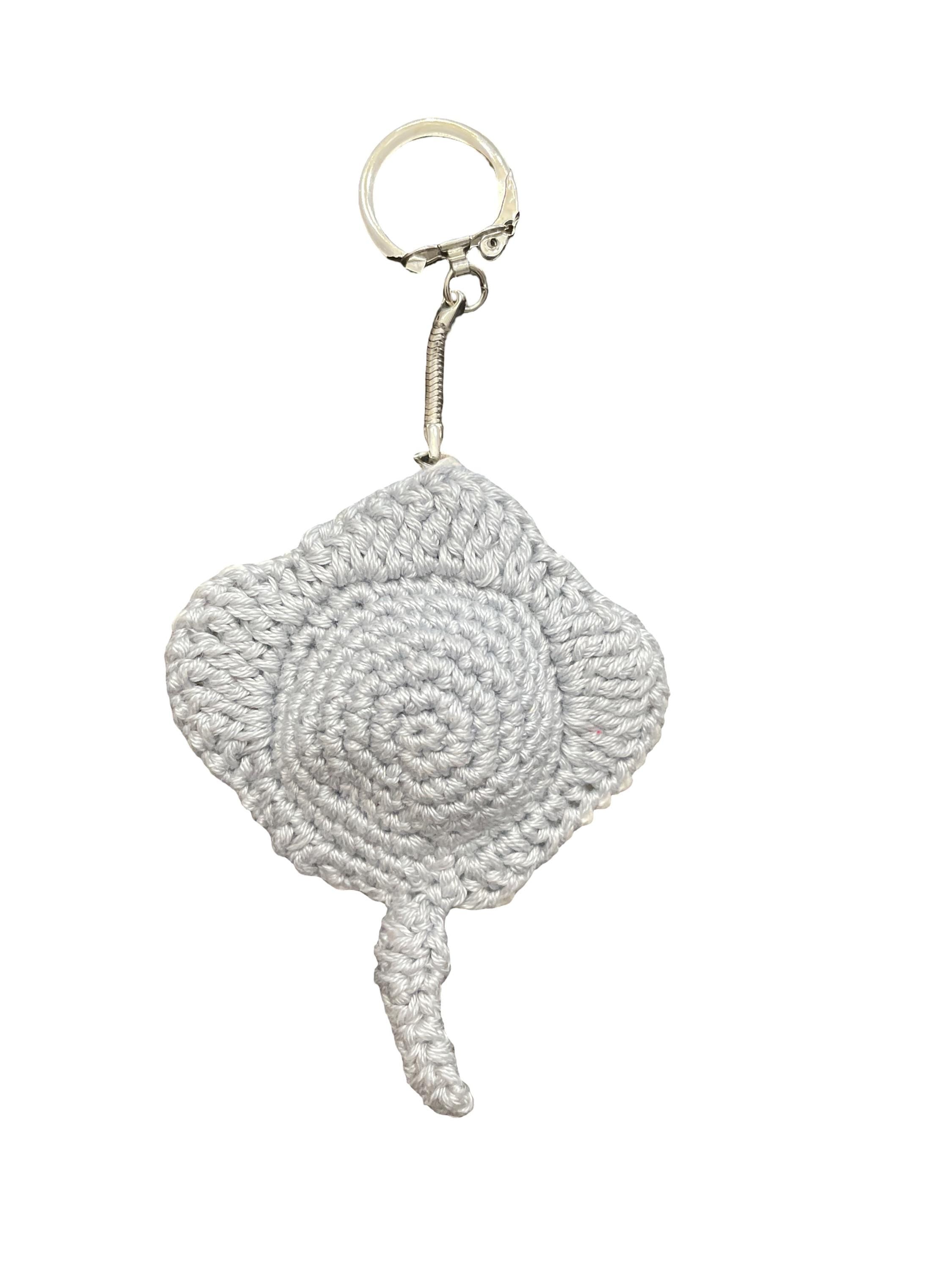 Crochet Bag Charm/ Keychain - Stingray II