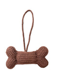 Crochet Bone Large (Brown) - Bag charm