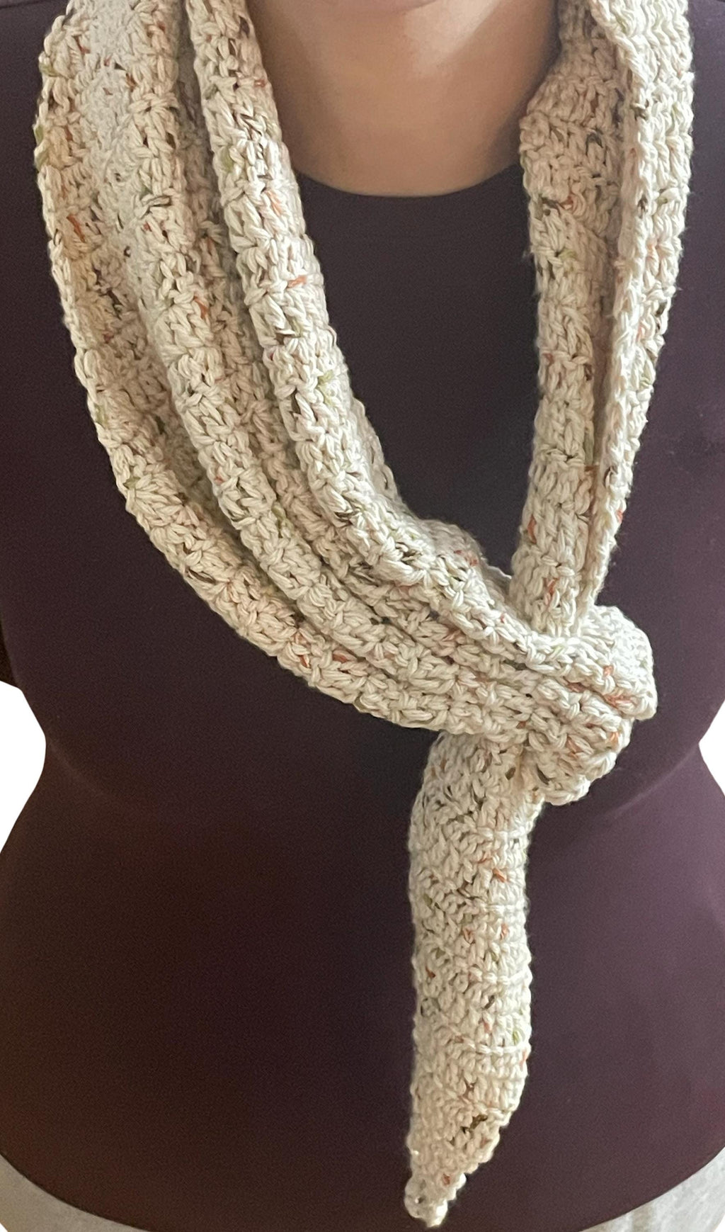 Handmade Crochet Scarf - Looped