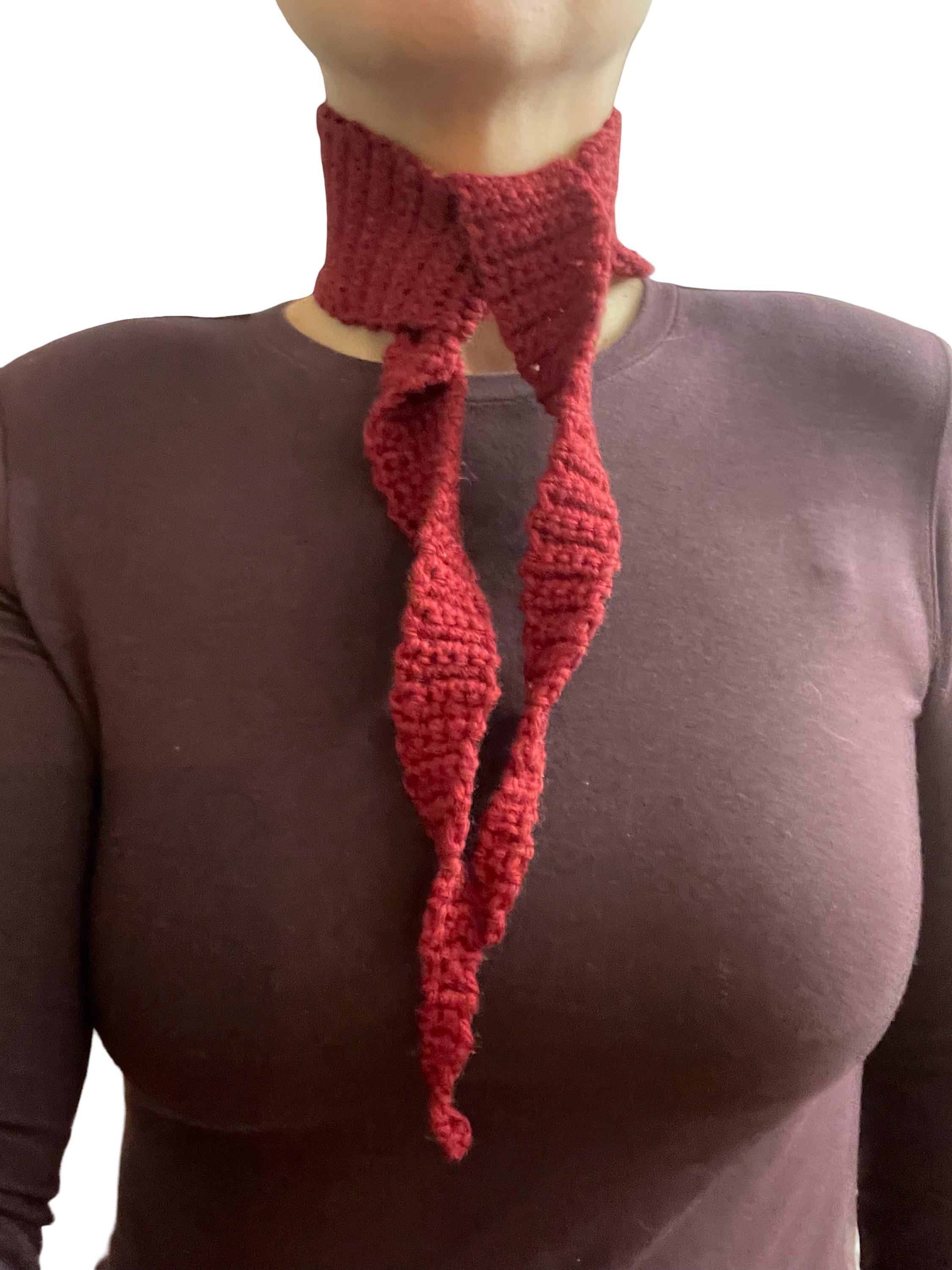 Handmade Crochet Sophie Scarf - Solid color