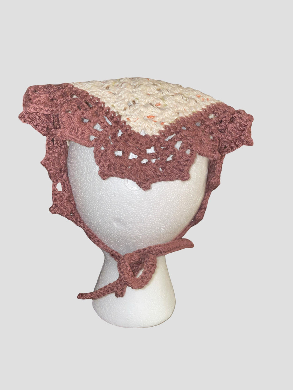 Crochet Bandana - Neutral Multi-colored