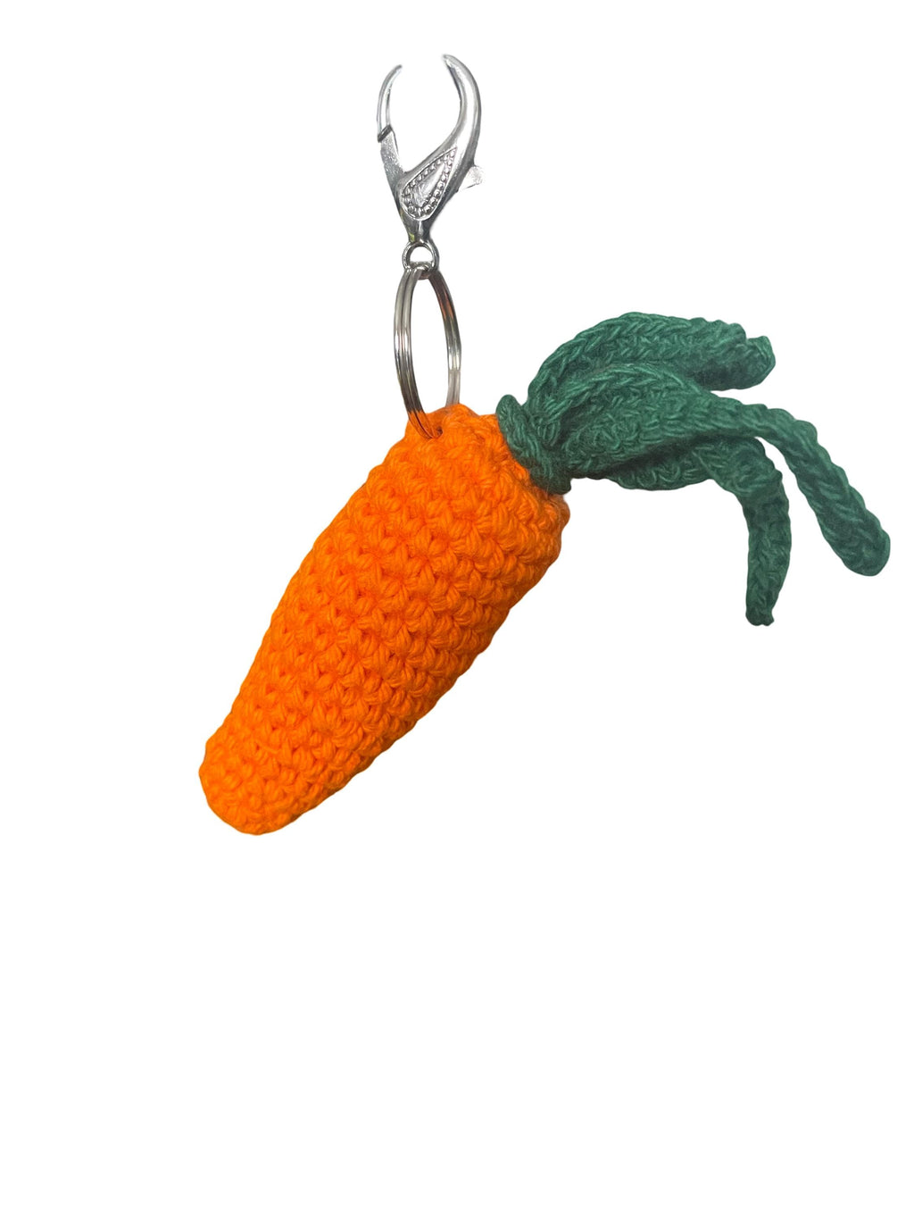 Handmade Crochet Carrot (large) Bag charm/ Keychain