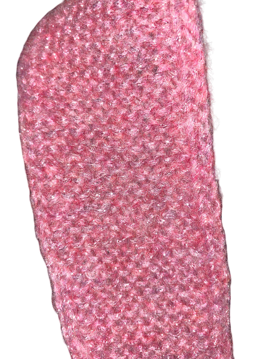 Handmade Sparkly Sophie Scarf - pink with silver