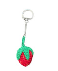Crochet Strawberry I Bag Charm/ Keychain