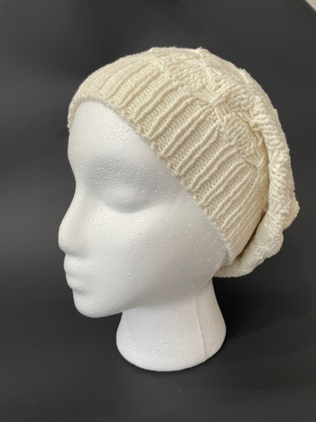 Handmade Knit Slouchy Hat - Bows & Boxes