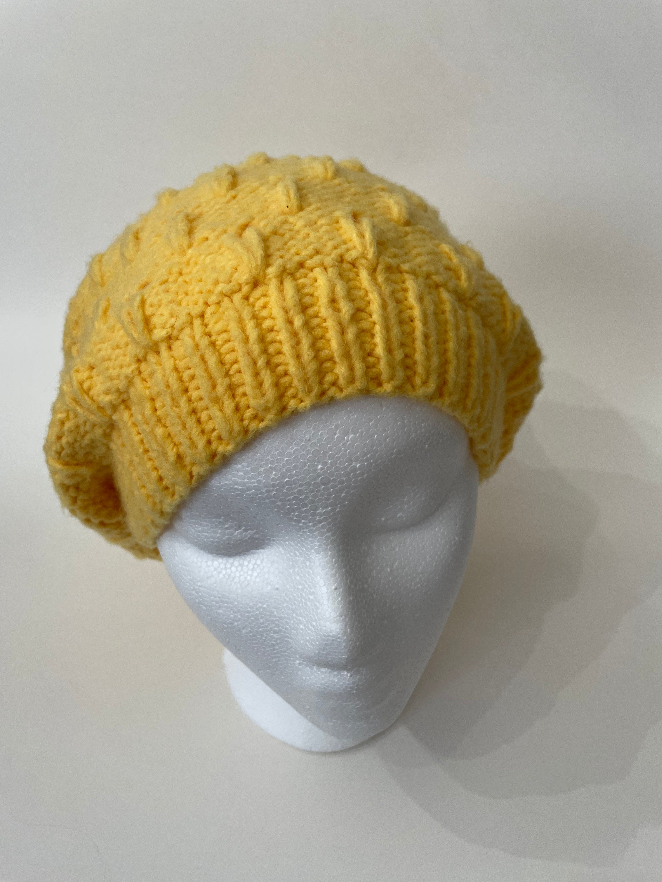 Handmade Knitted Hat - Lines