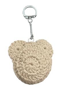 Handmade Crocheted Bag Charm/ Keychain - Brown Bear