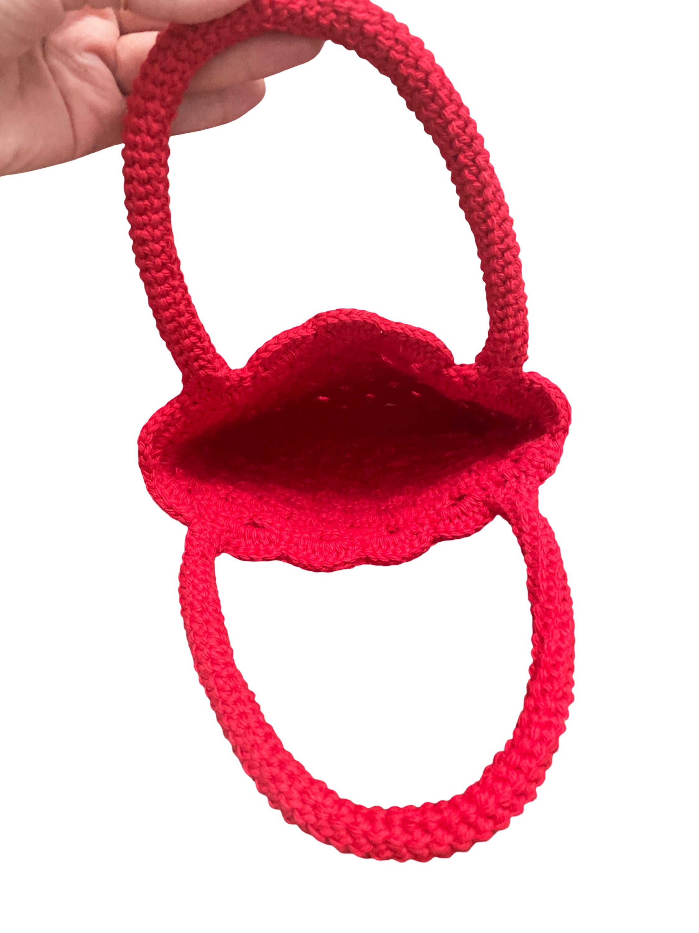Crochet Top Handle bag