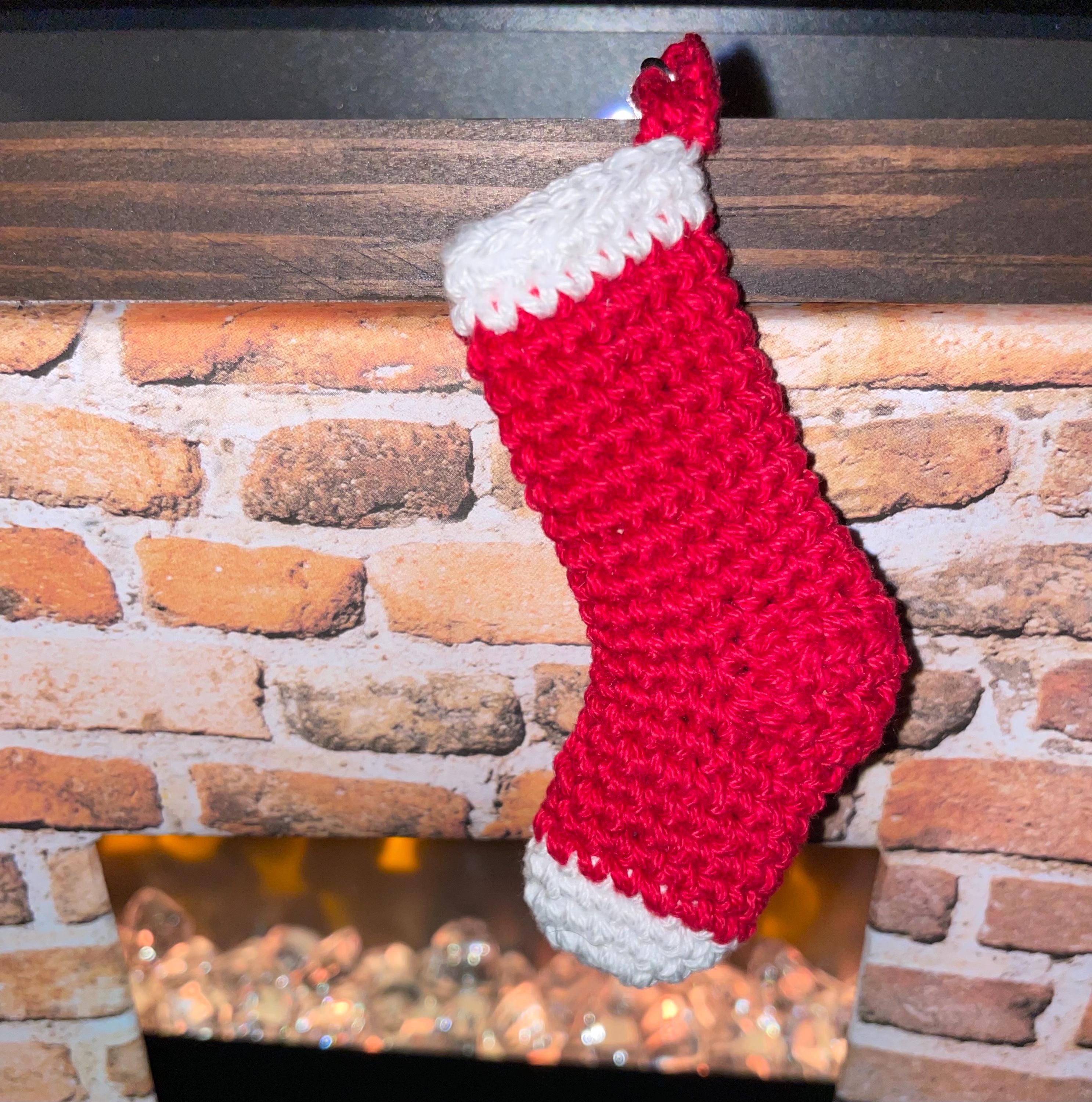 Stocking II Crochet bag charm/ Keychain
