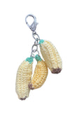 Crochet Trio of Bananas - Bag Charm/ Keychain