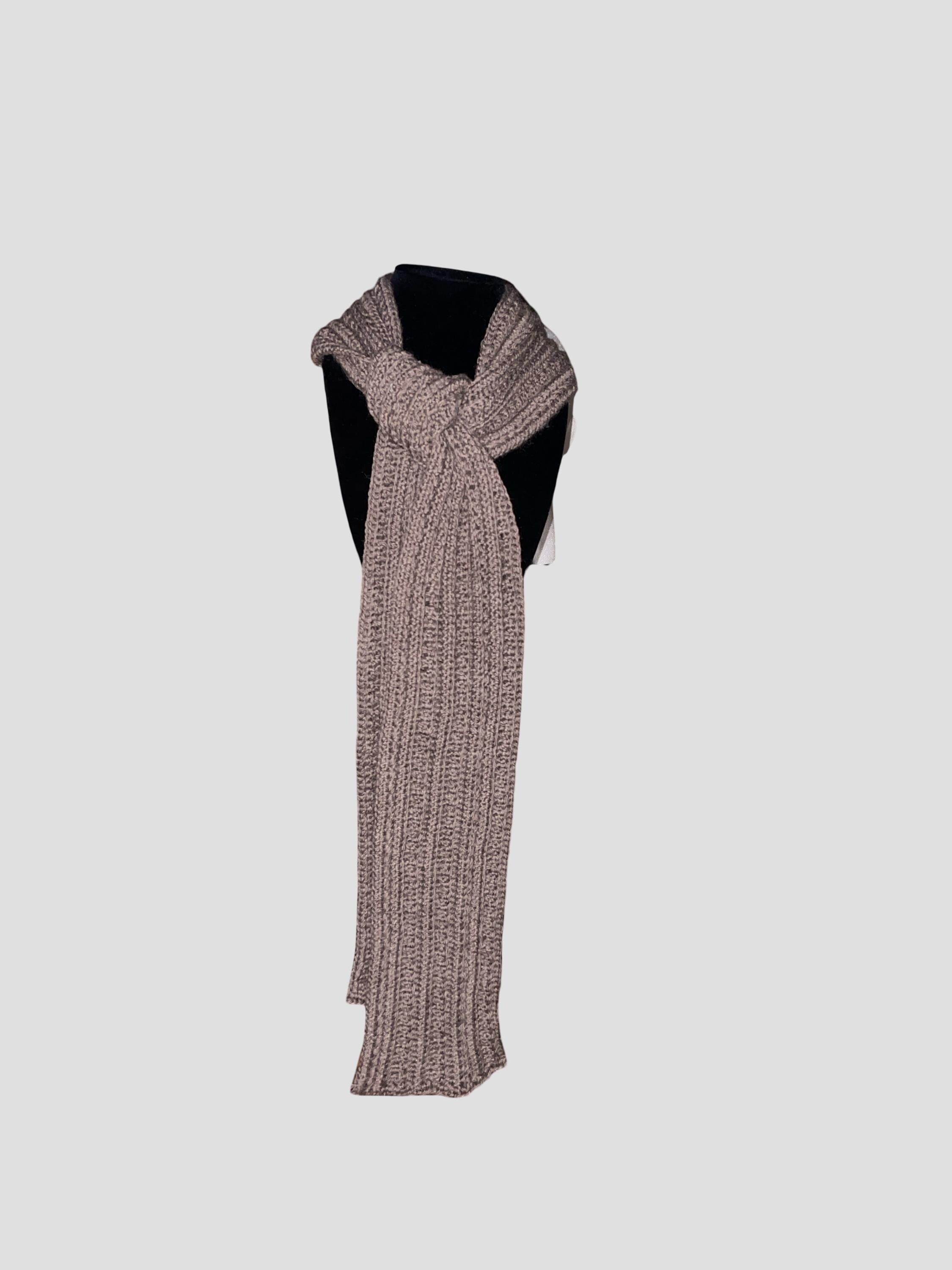 Long Crochet Wool Scarf