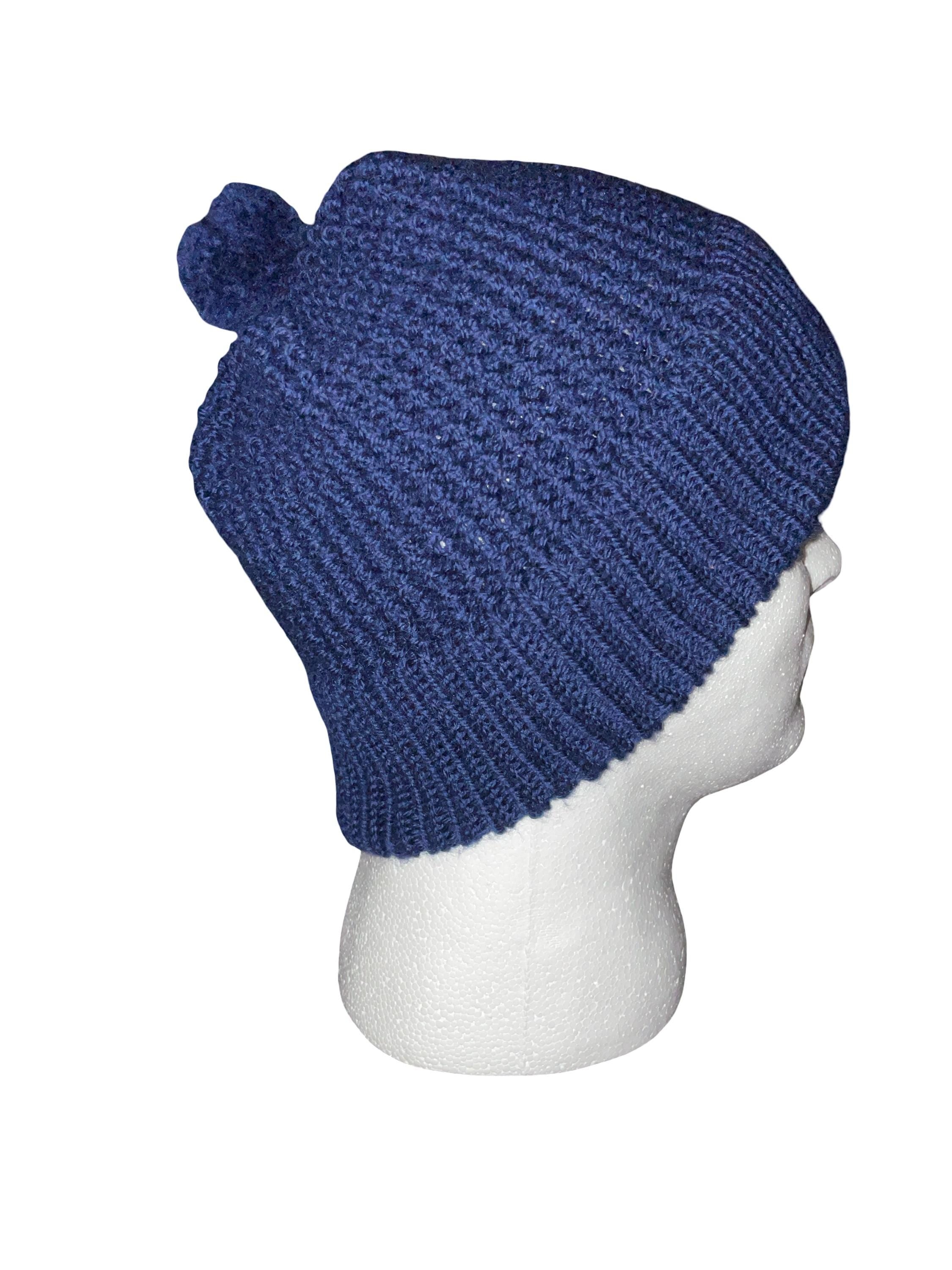 Wool Beanie with detachable Pom Pom