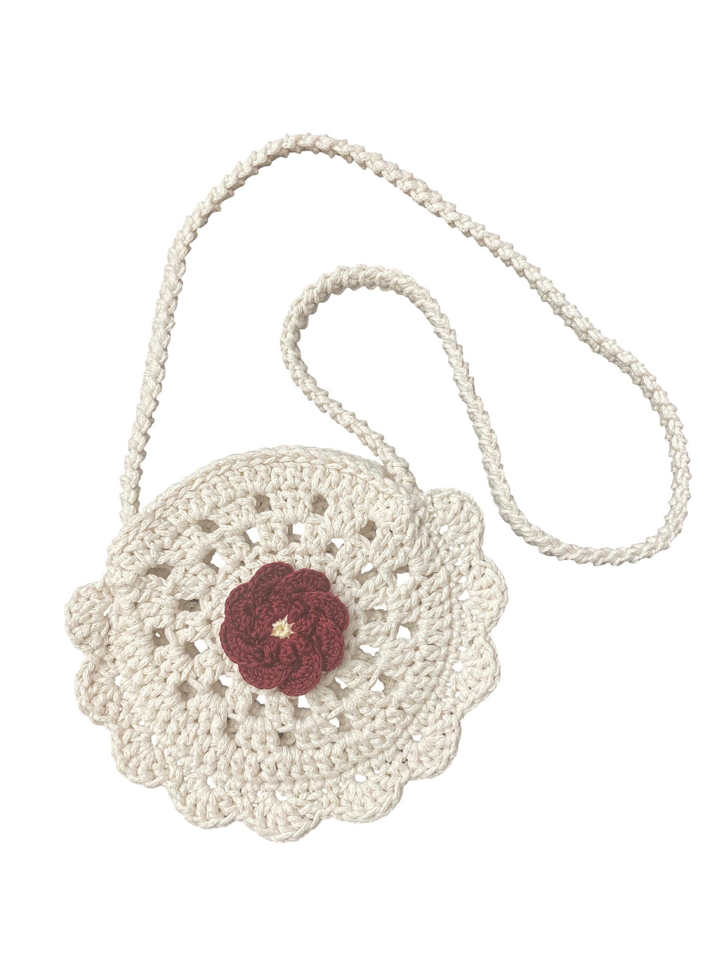 Handmade Floral Round Bag