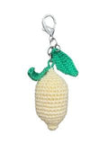 Handmade Crocheted Bag Charm/ Keychain - Lemon (small)