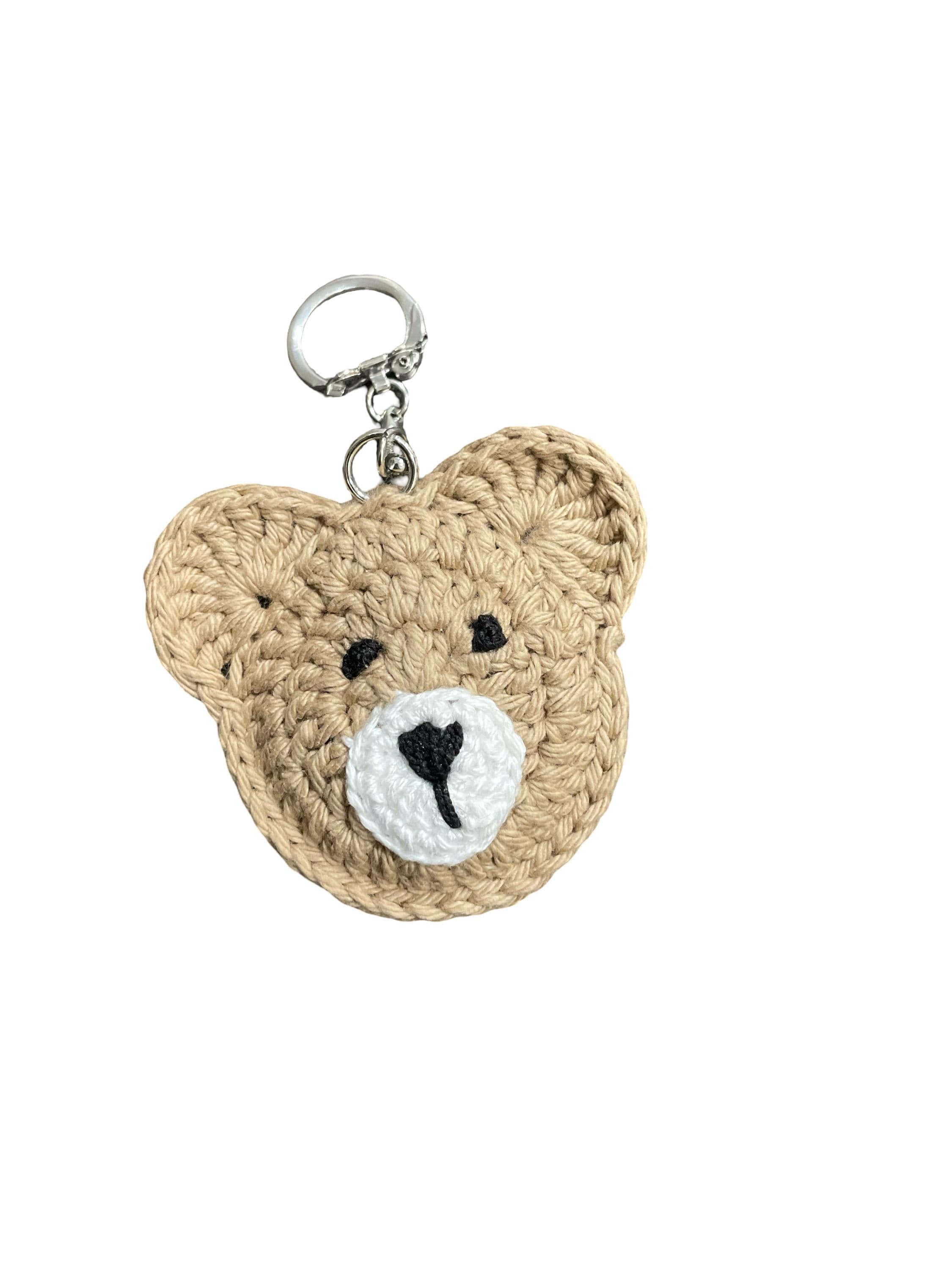 Handmade Crocheted Bag Charm/ Keychain - Brown Bear