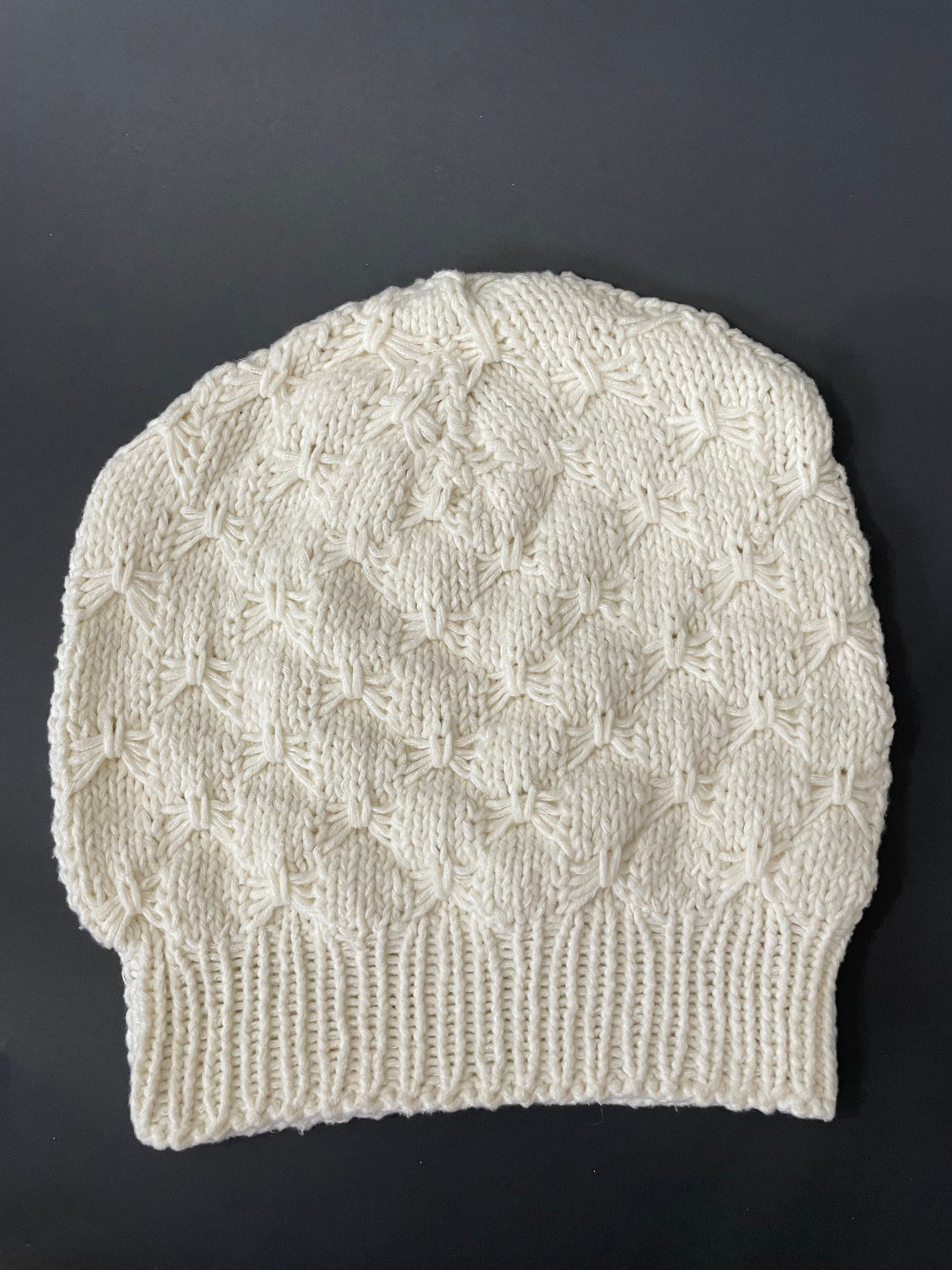 Handmade Knit Slouchy Hat - Bows & Boxes