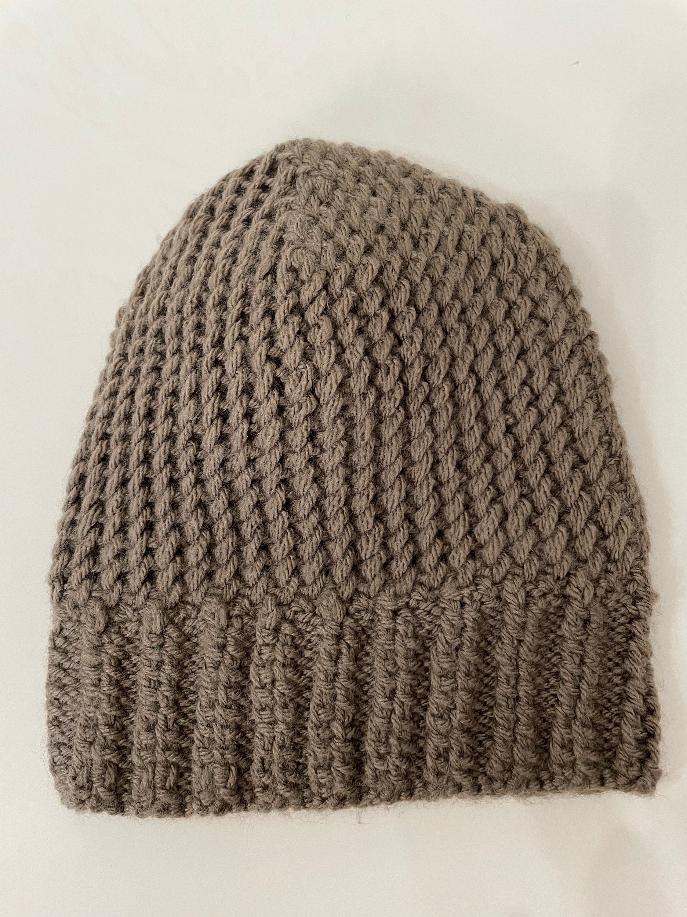 Handmade Knitted Hat - Slouched Beanie