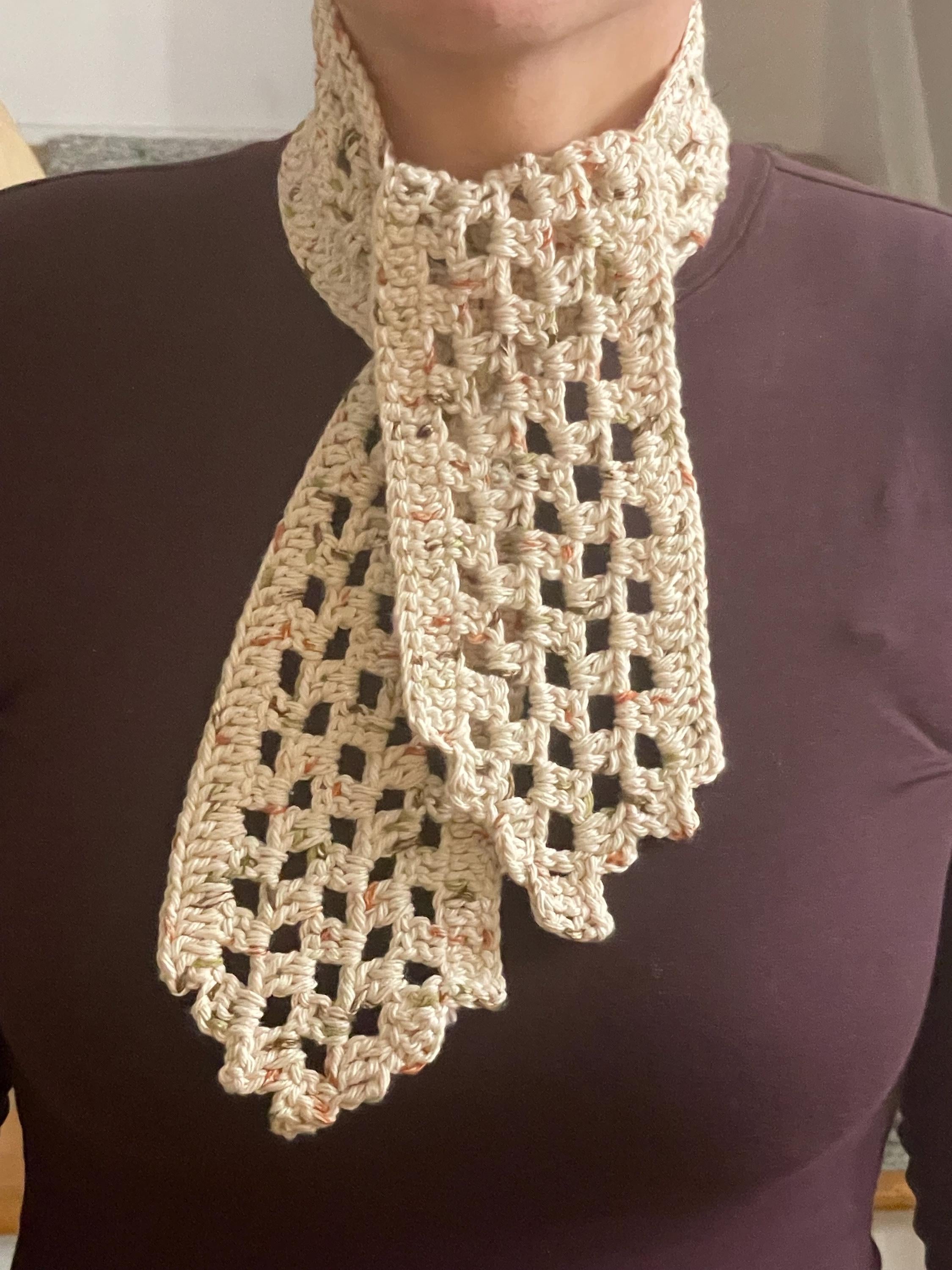 Handmade Crochet Scarf - Skyscraper