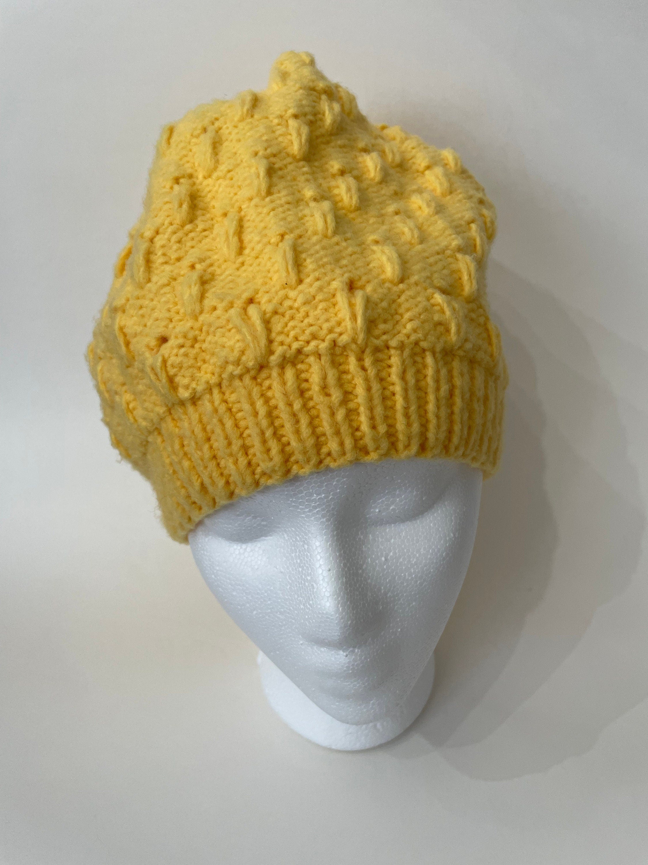 Handmade Knitted Hat - Lines