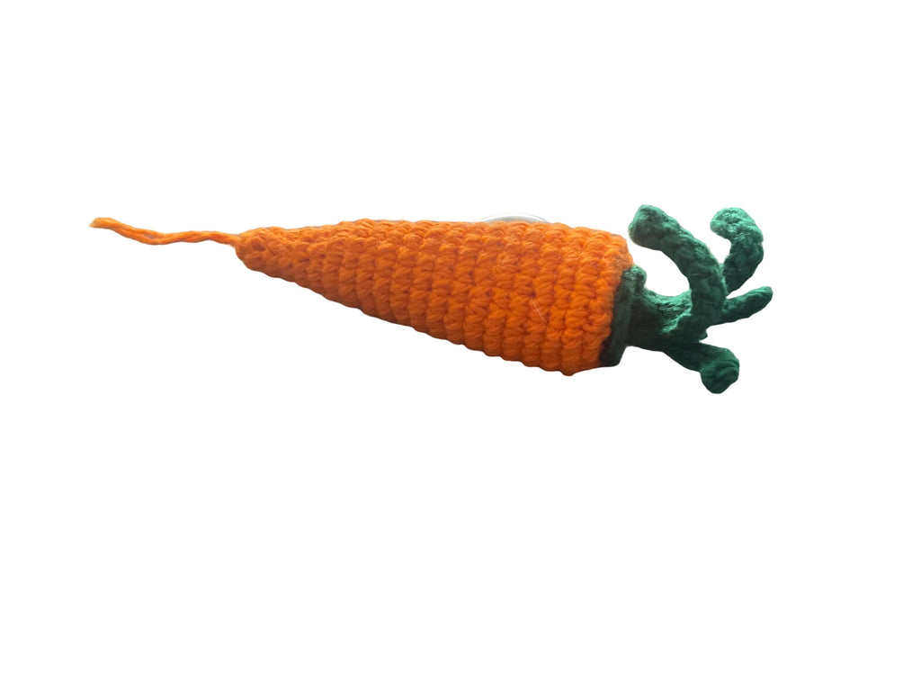 Handmade Crochet Carrot (medium) Bag charm/ Keychain
