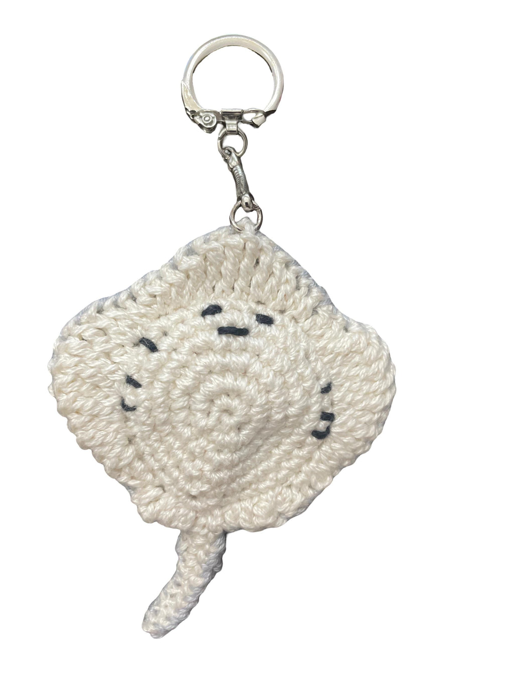 Crochet Bag Charm/ Keychain - Stingray II