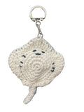 Crochet Bag Charm/ Keychain - Stingray II