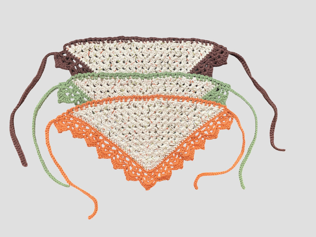 Crochet Bandana - Neutral Multi-colored