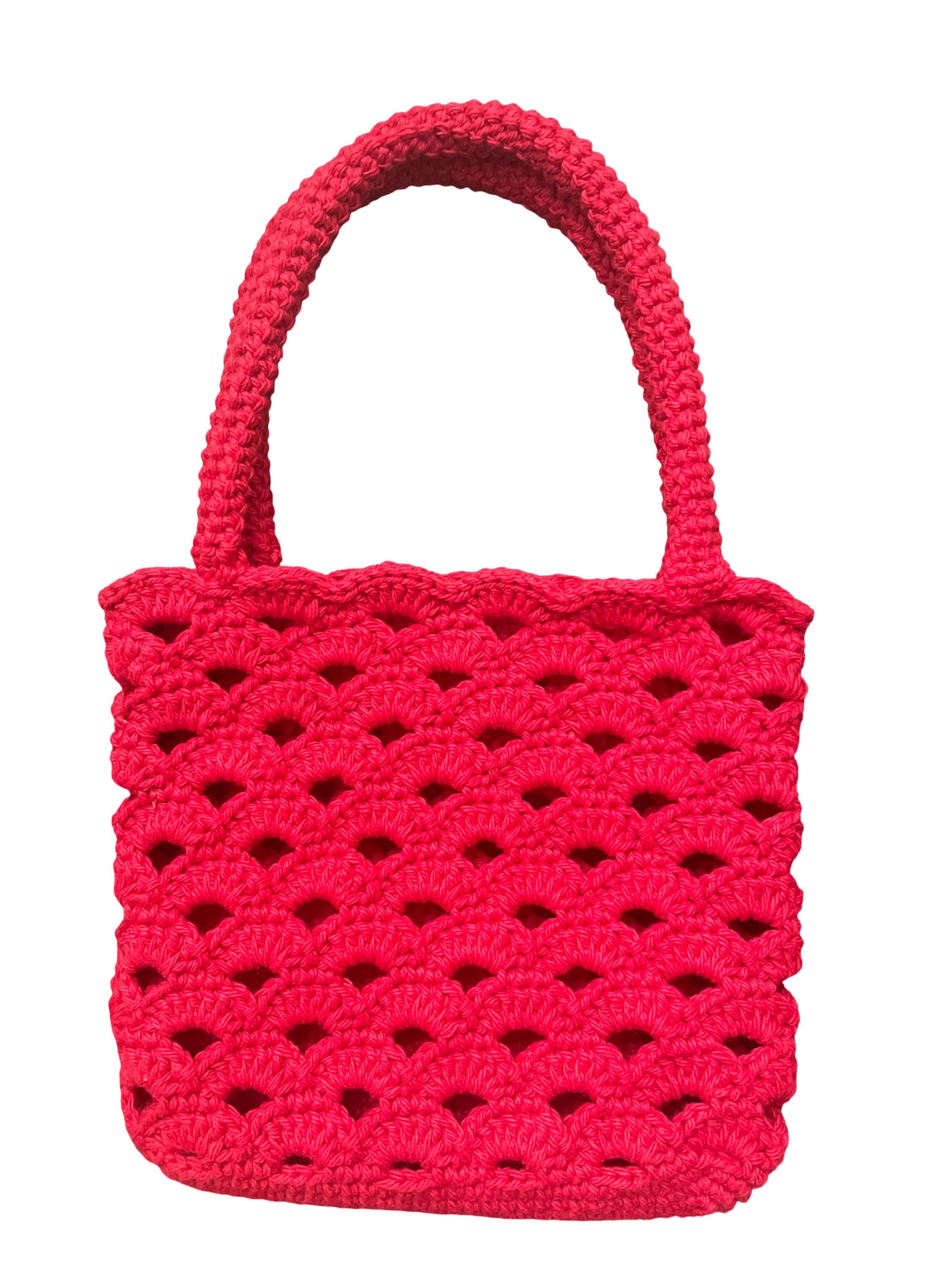 Crochet Top Handle bag