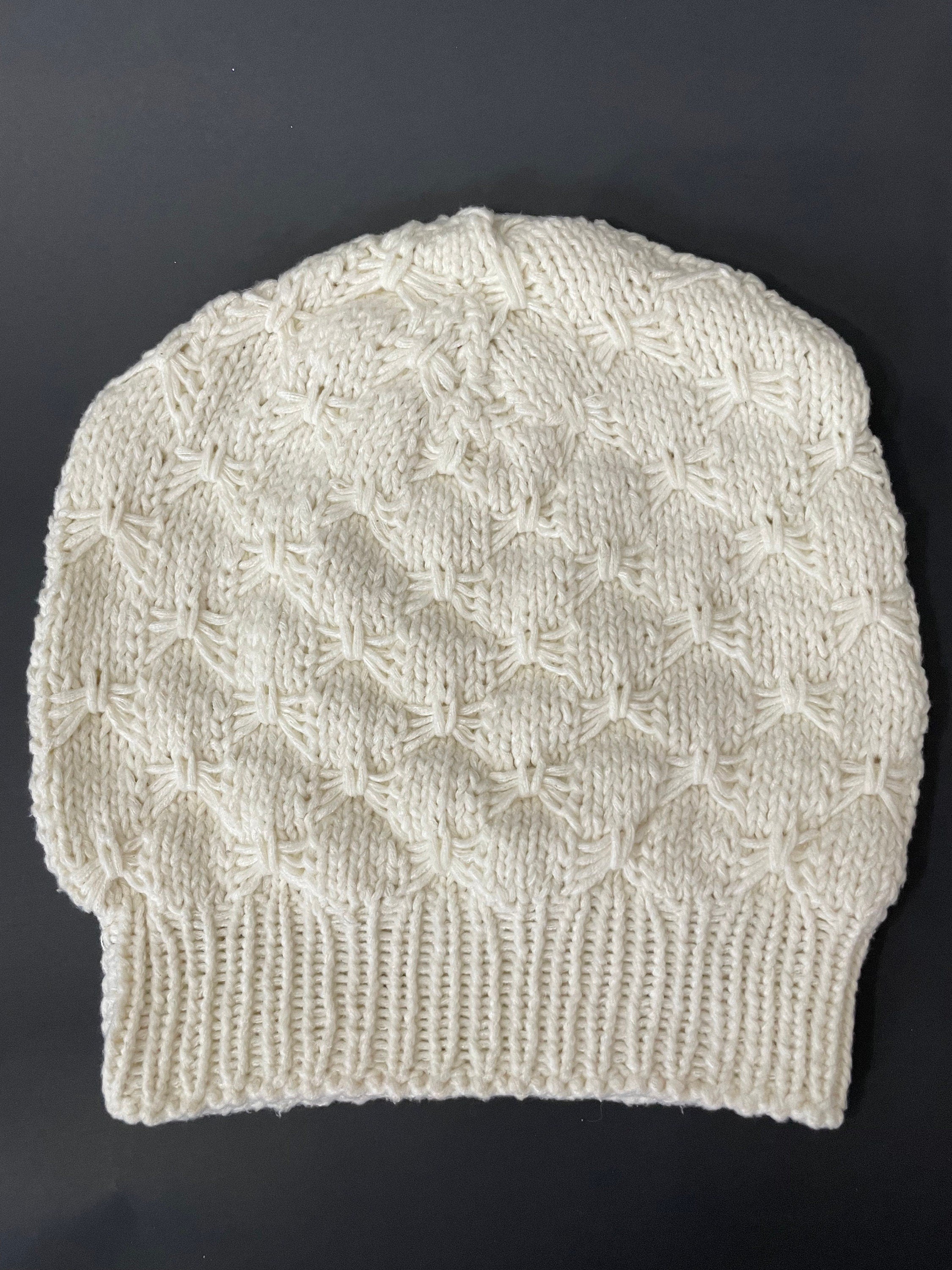 Handmade Knit Slouchy Hat - Bows & Boxes