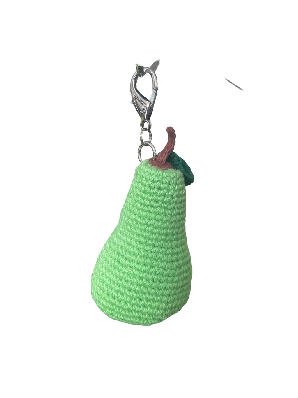 Handmade Crochet Pear Bag charm/ Keychain