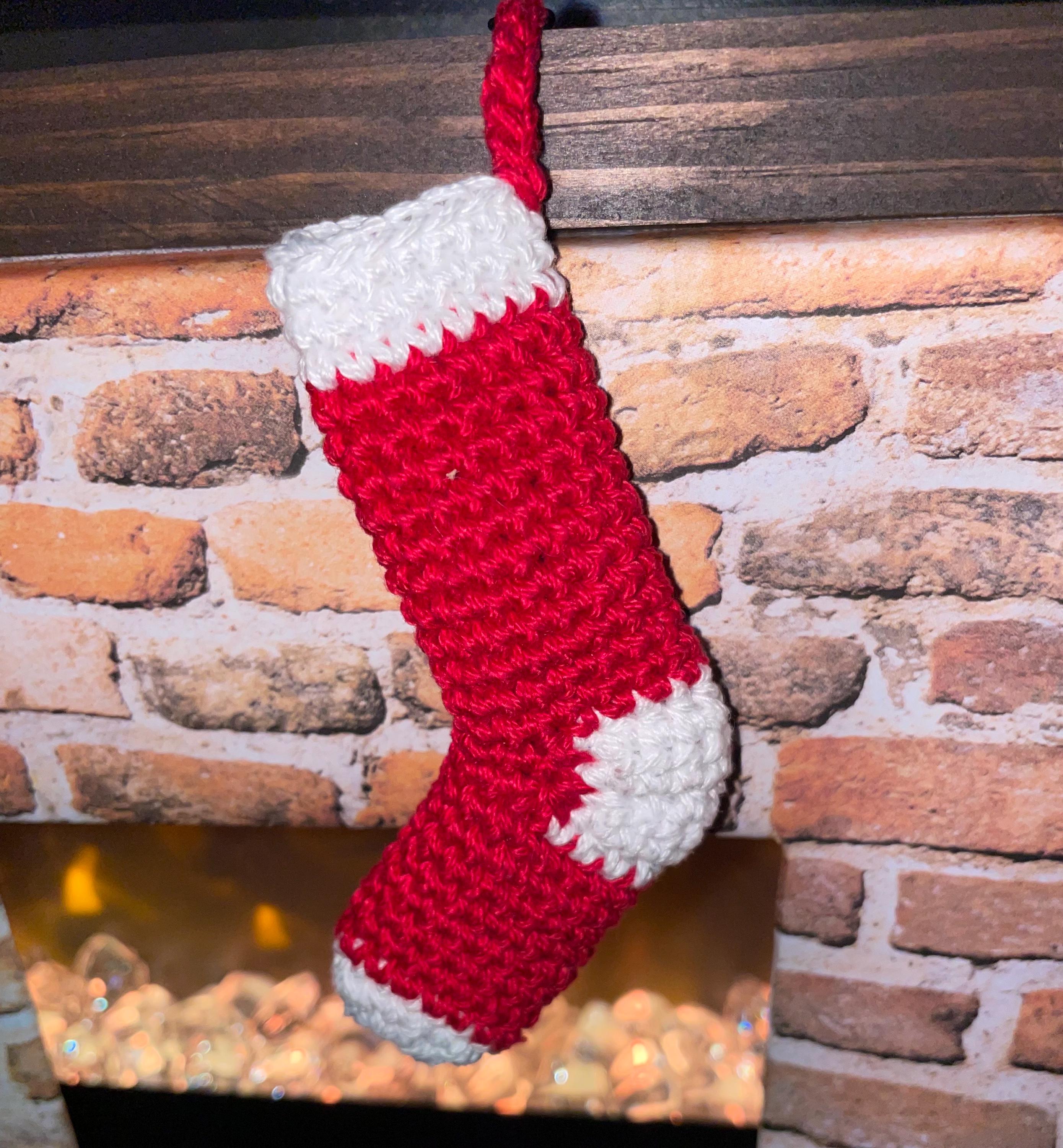 Stocking III Crochet bag charm/ Keychain