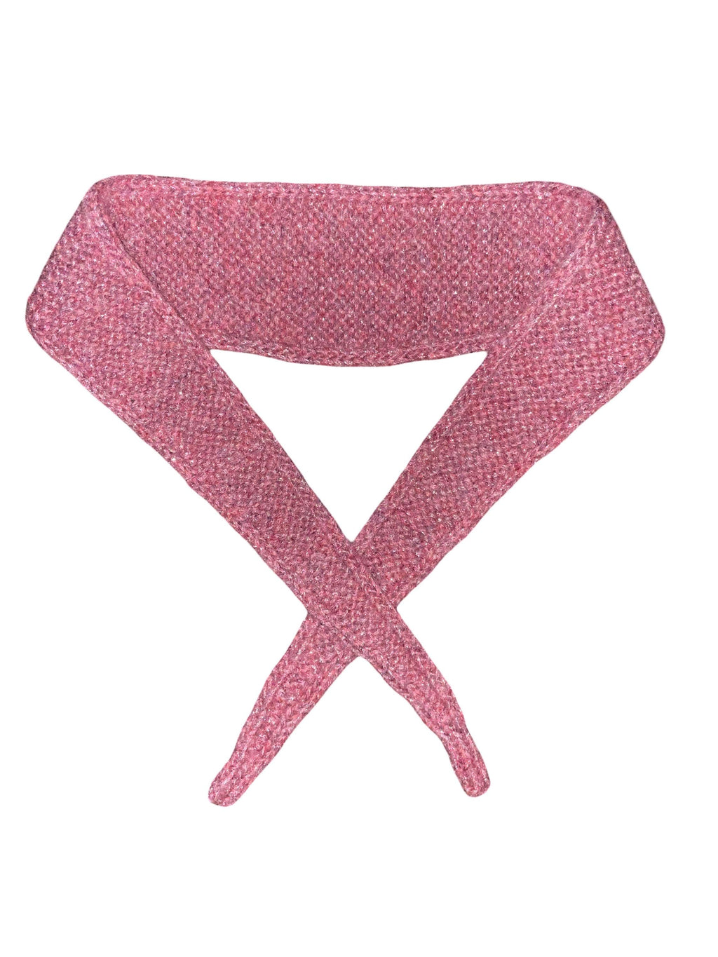 Handmade Sparkly Sophie Scarf - pink with silver