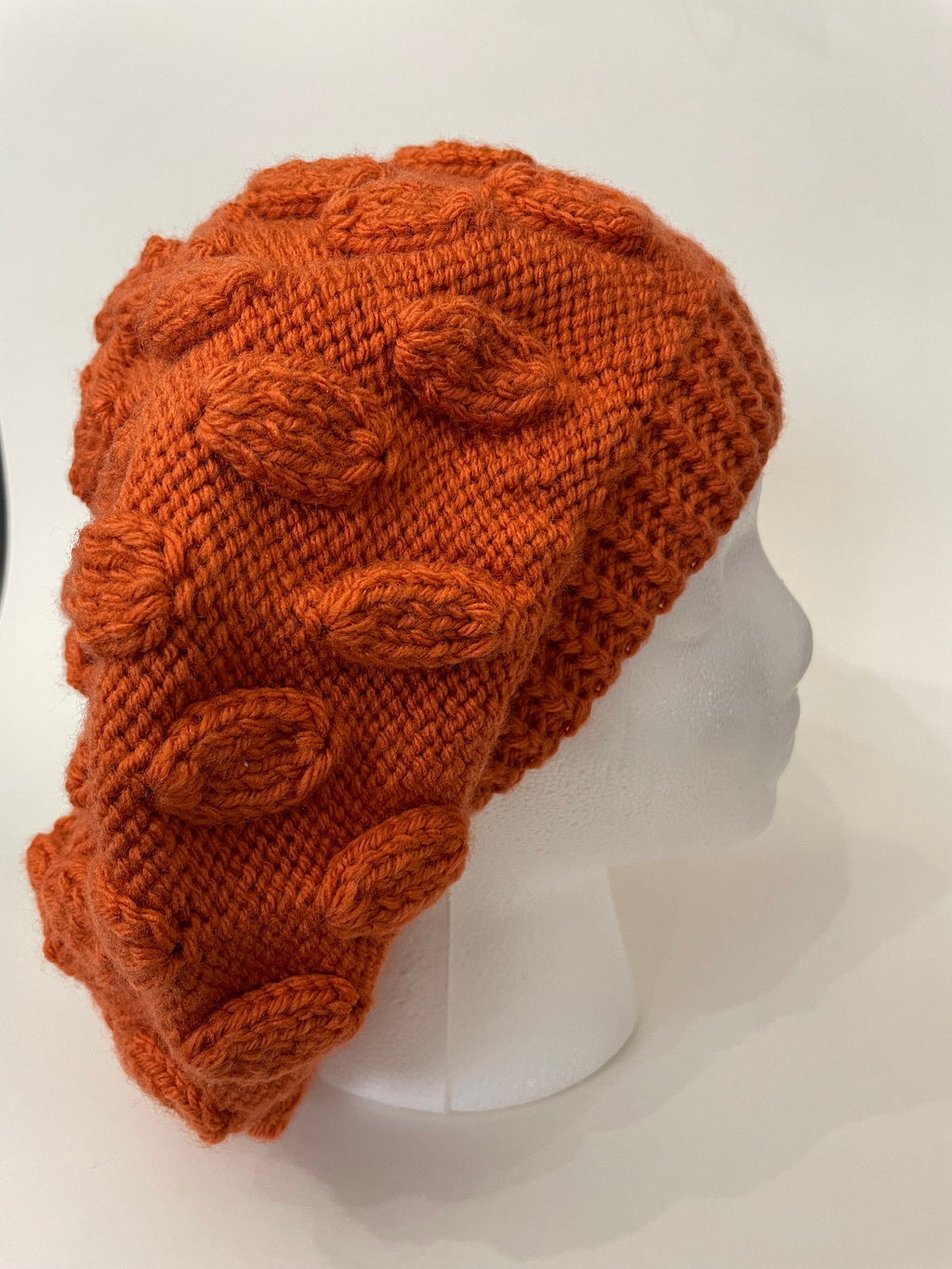 Handmade Knitted Hat - Leaf