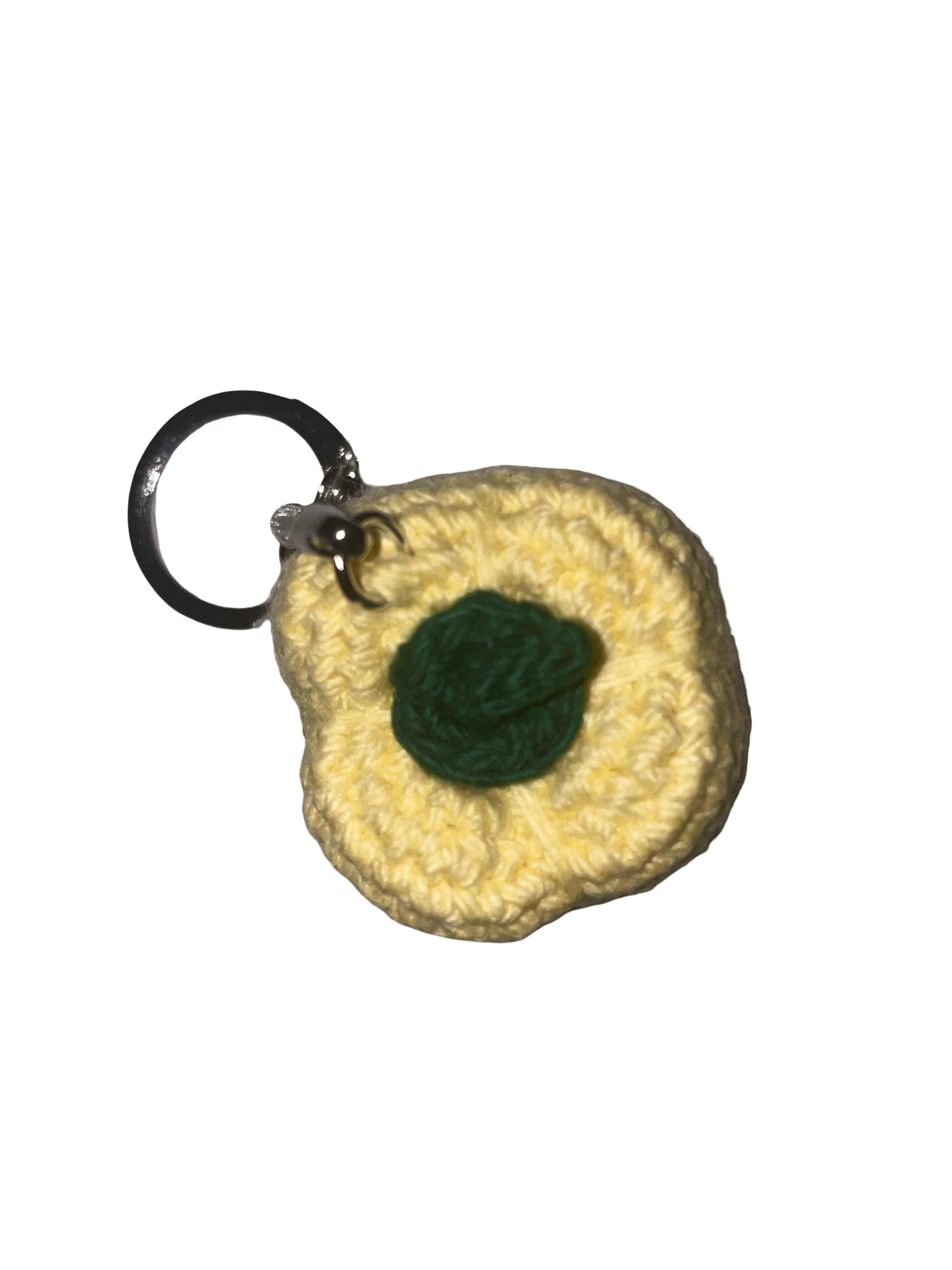 Handmade Crochet Yellow Bell Pepper Bag charm/ Keychain