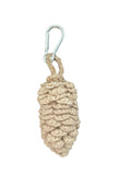 Handmade Crochet Pine Cone (large) Bag charm/ Keychain