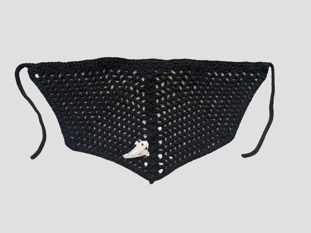 Handmade Crochet Bandana - Ghost