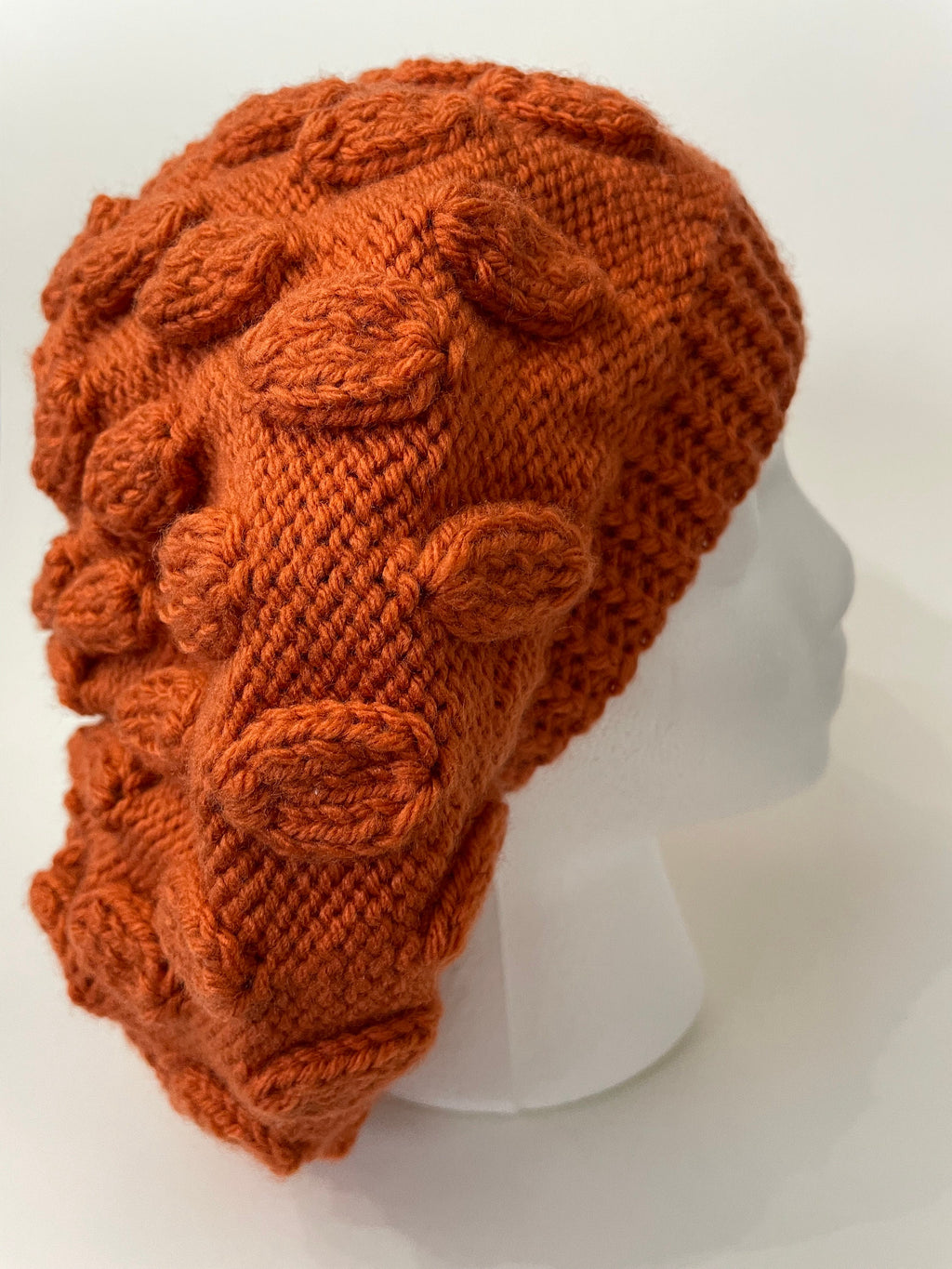 Handmade Knitted Hat - Leaf